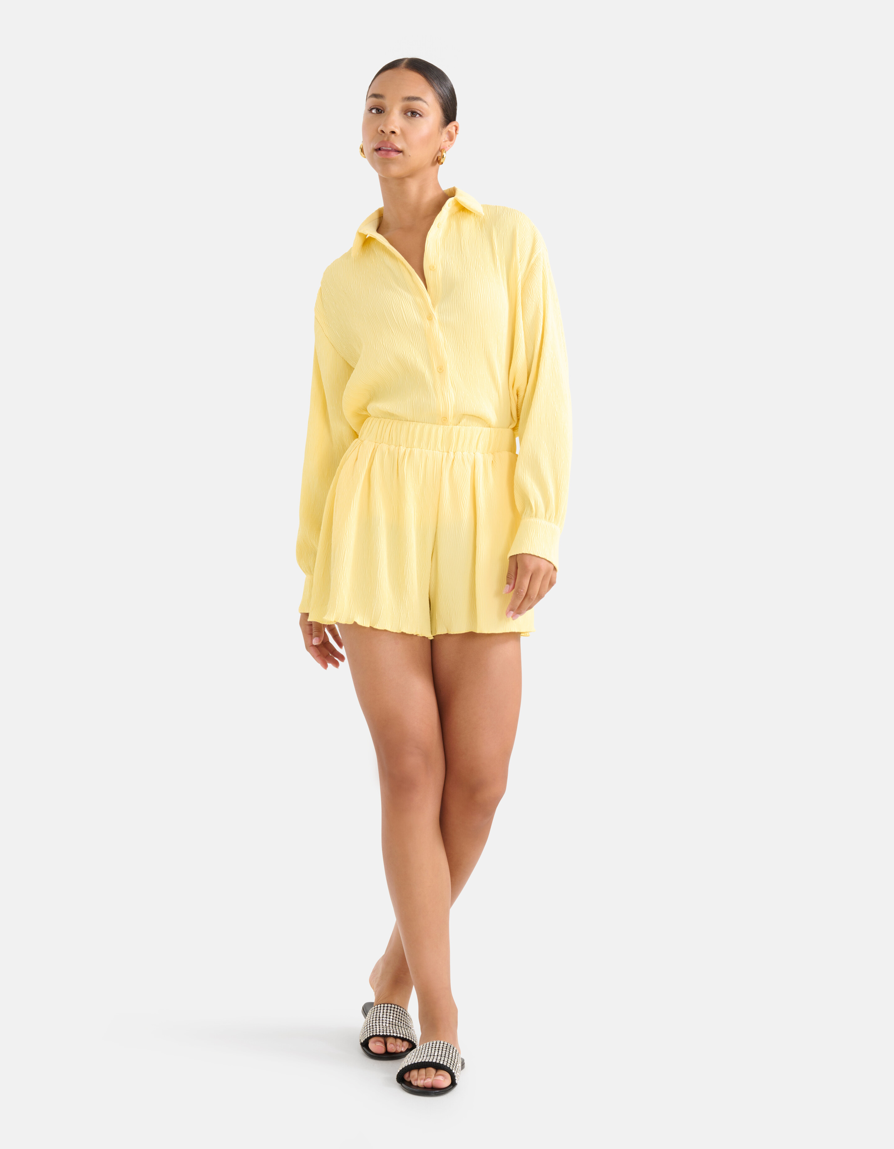 Crinkle Short Gelb SHOEBY WOMEN