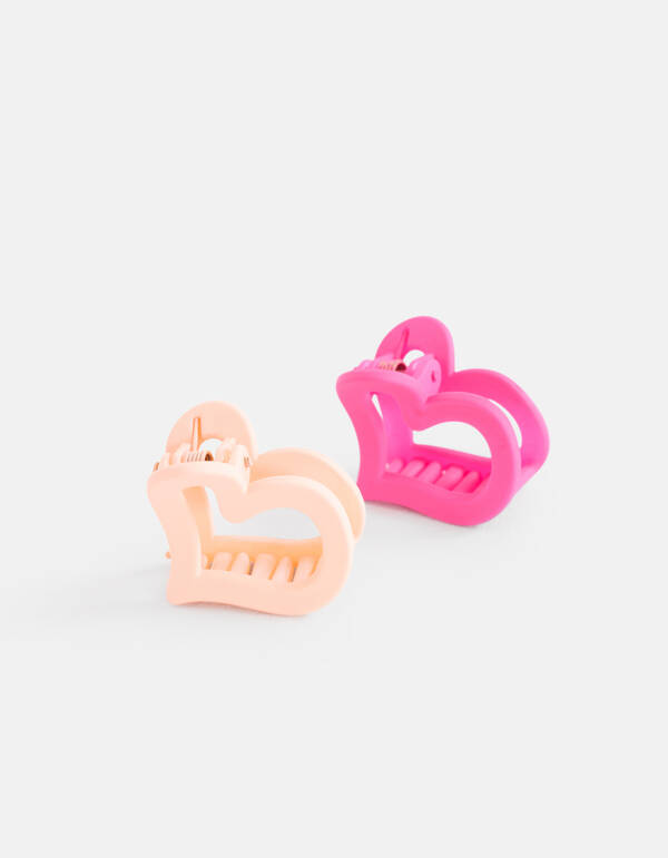 Herzen Haarspange Set Rosa SHOEBY ACCESSOIRES