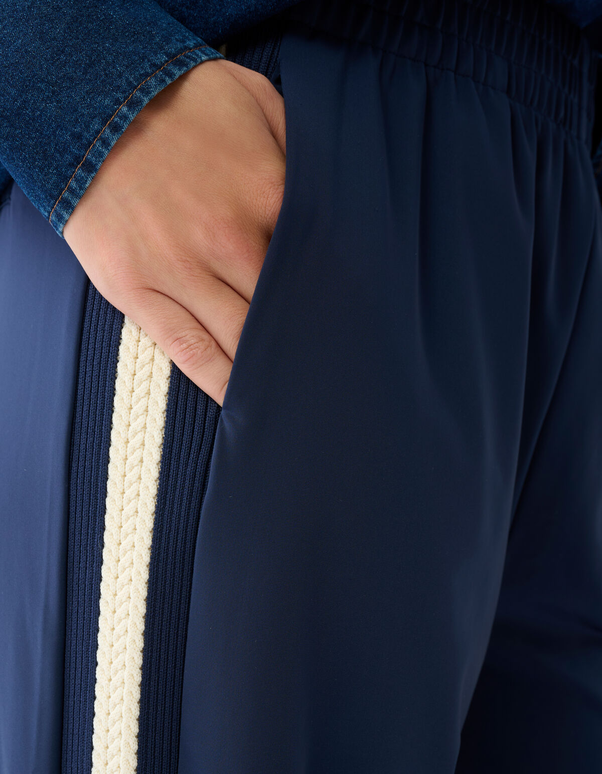 Travel Tape Hose wide leg Dunkelblau SHOEBY WOMEN