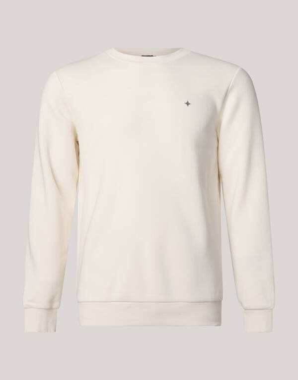 Glitzernder Pullover Off White SHOEBY MEN