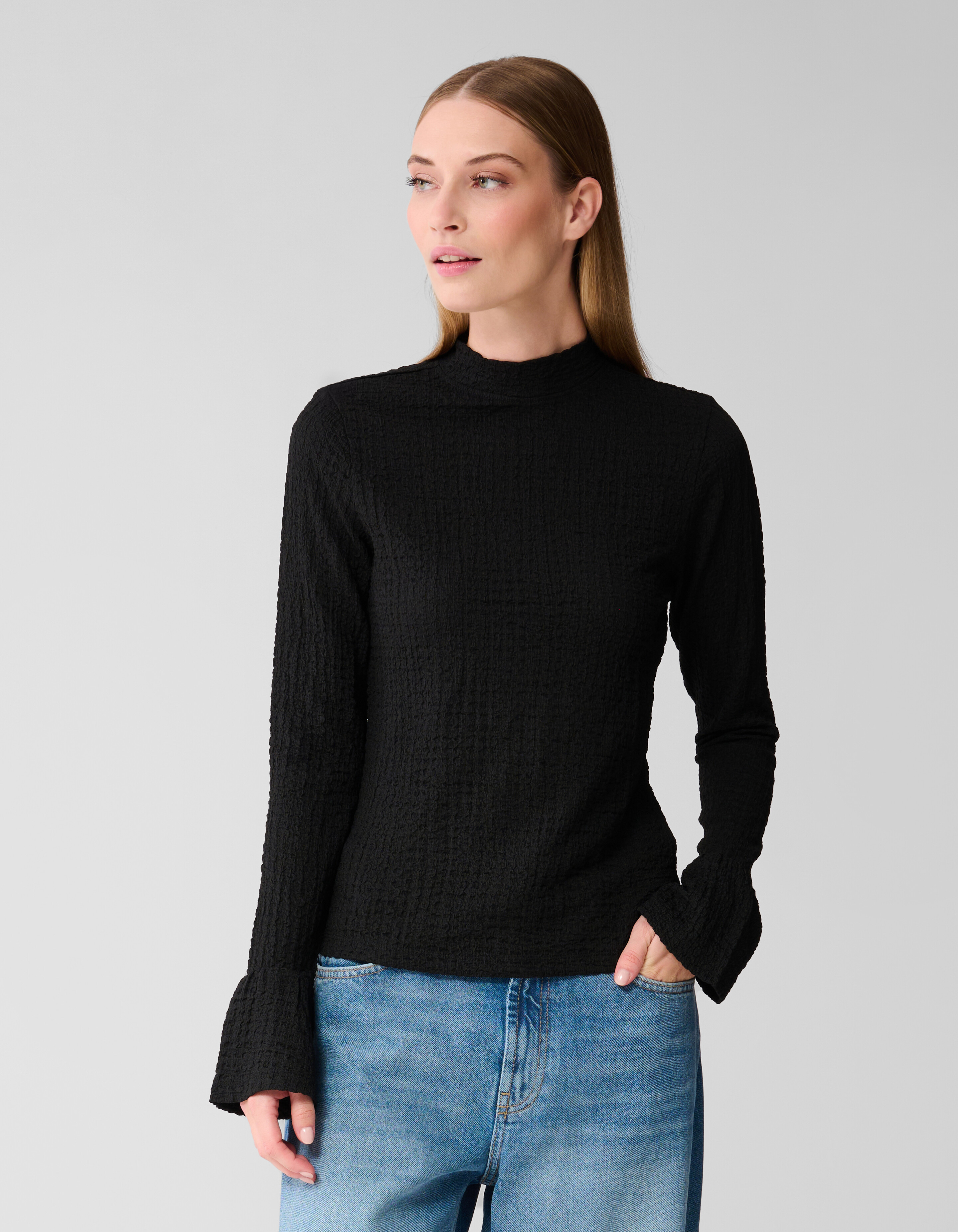 Struktur Top Schwarz SHOEBY WOMEN