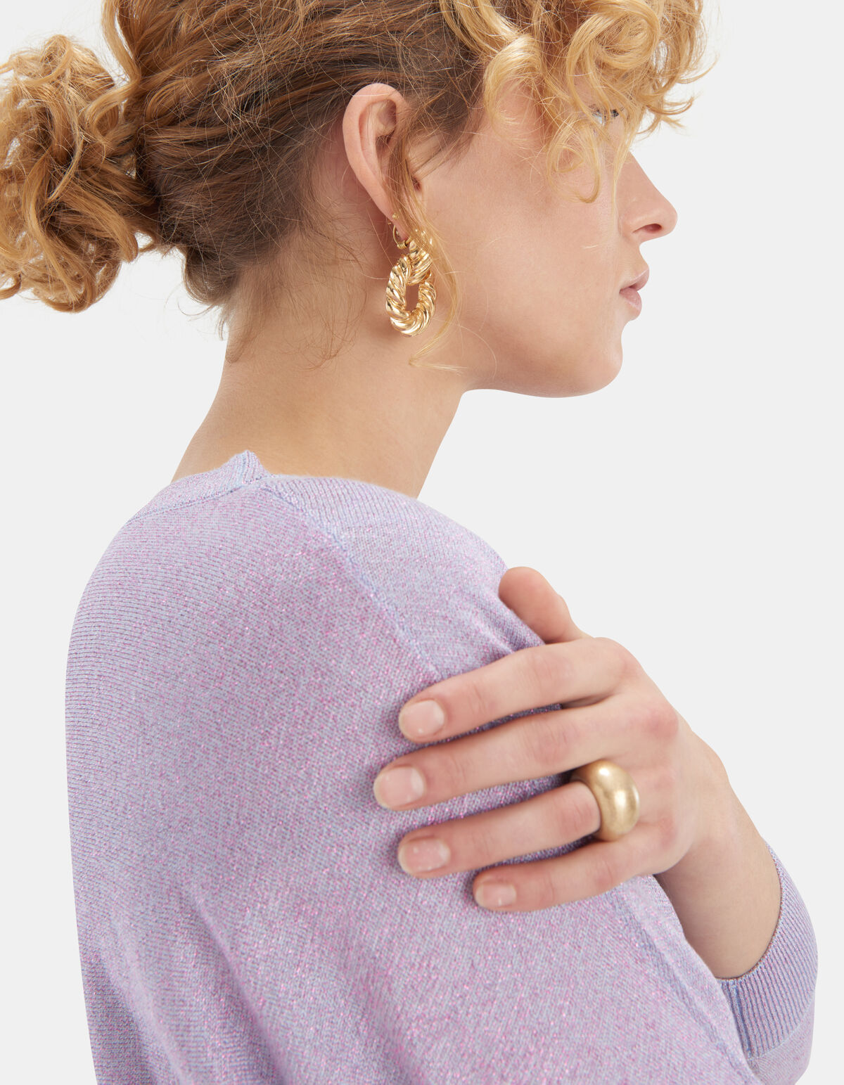 Glitzer Batwing Pullover EKSEPT