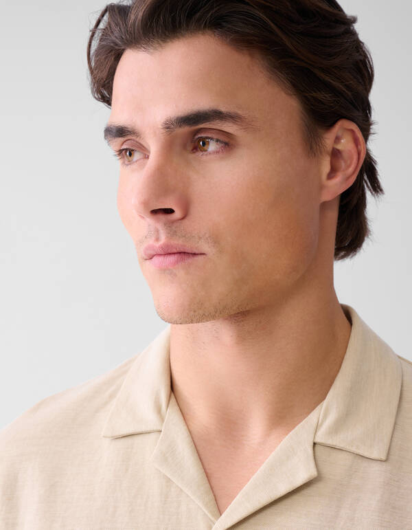 Piqué-Hemd Sand SHOEBY MEN