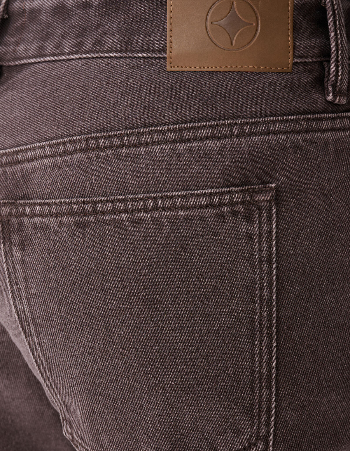 Straight Fit Hose Gewaschen Dunkelbraun SHOEBY MEN