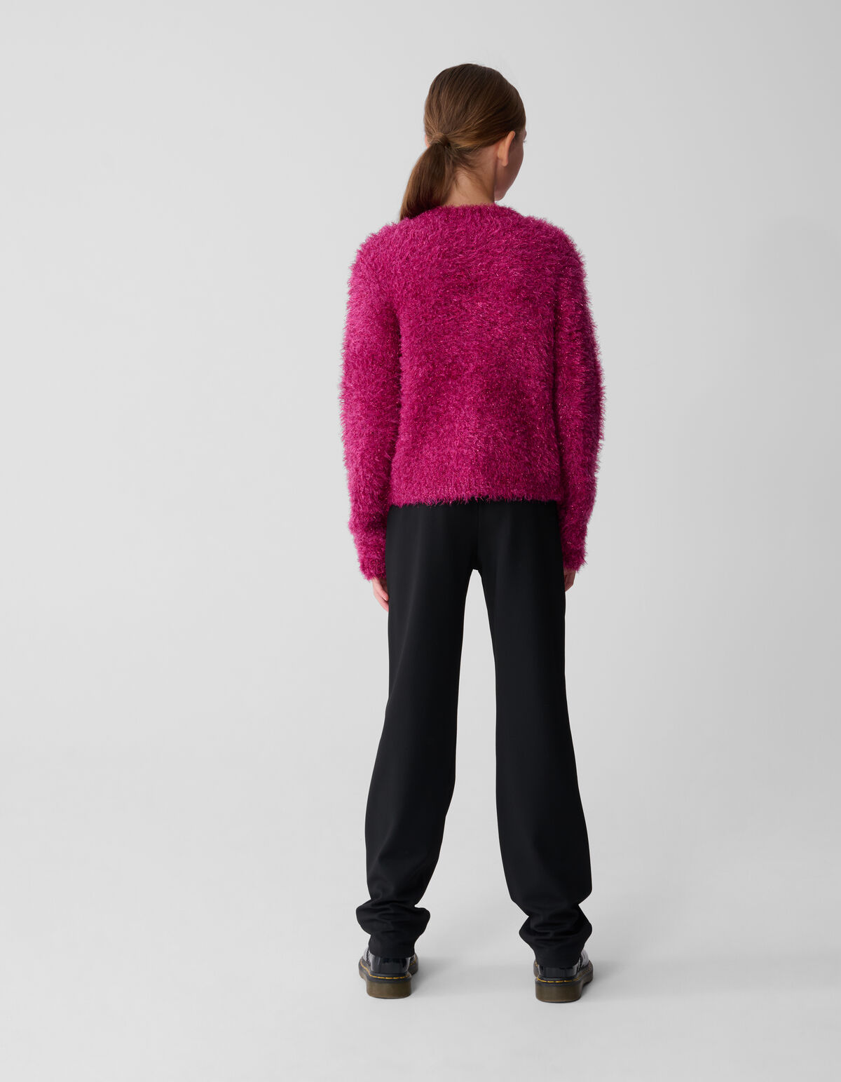 Fluffy Glitter Weste Dunkelrosa SHOEBY GIRLS