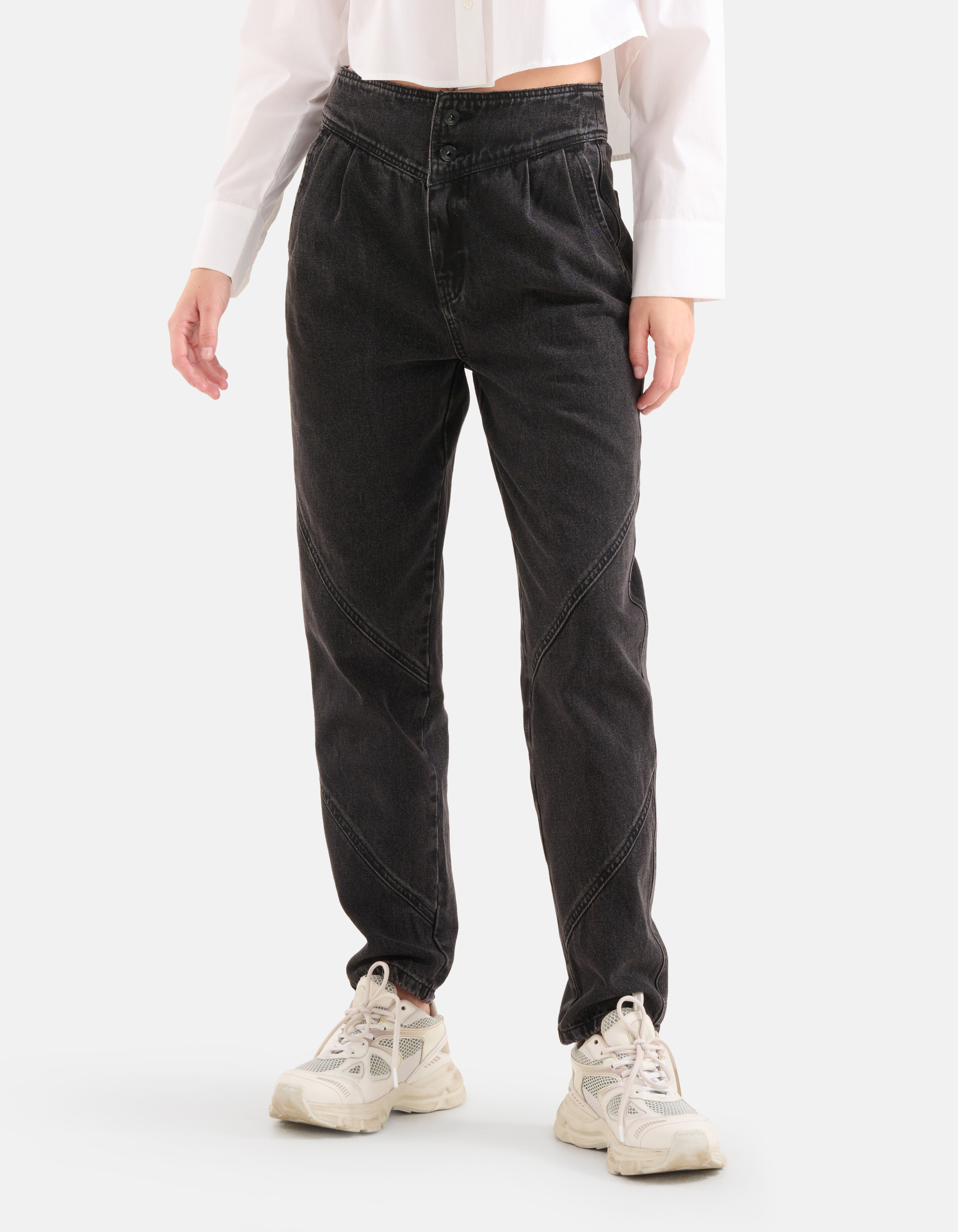 Diagonale Denim-Jeans Schwarz SHOEBY WOMEN