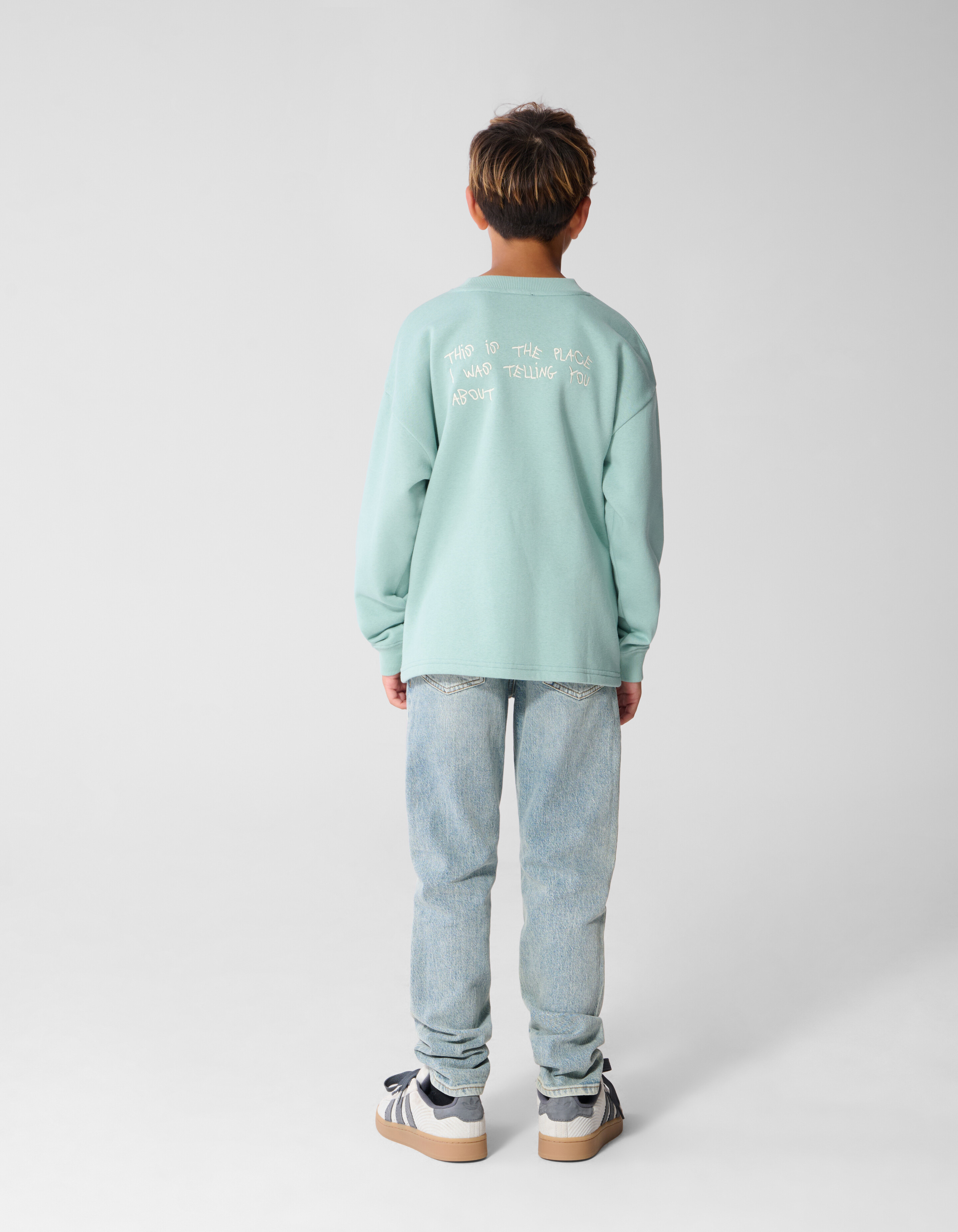 Logo Sweatshirt Hellgr&uuml;n SHOEBY BOYS