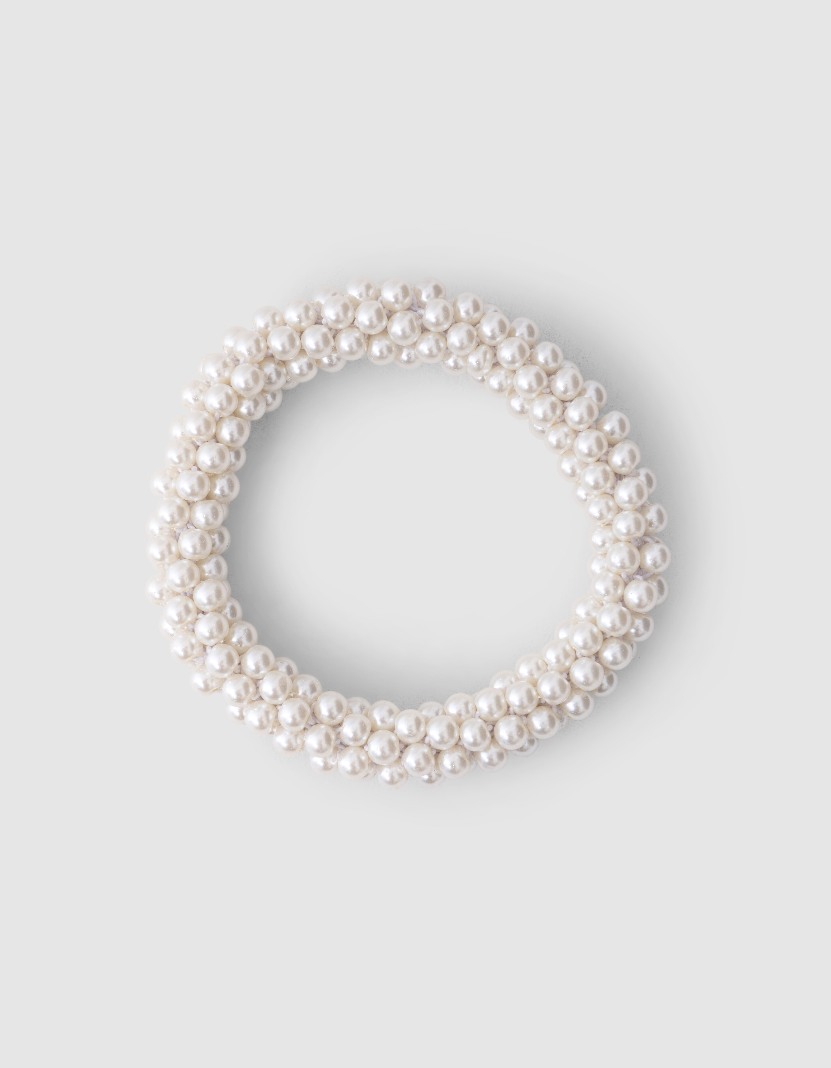 Perlen-Haarband Gebrochen Wei&szlig; SHOEBY ACCESSOIRES