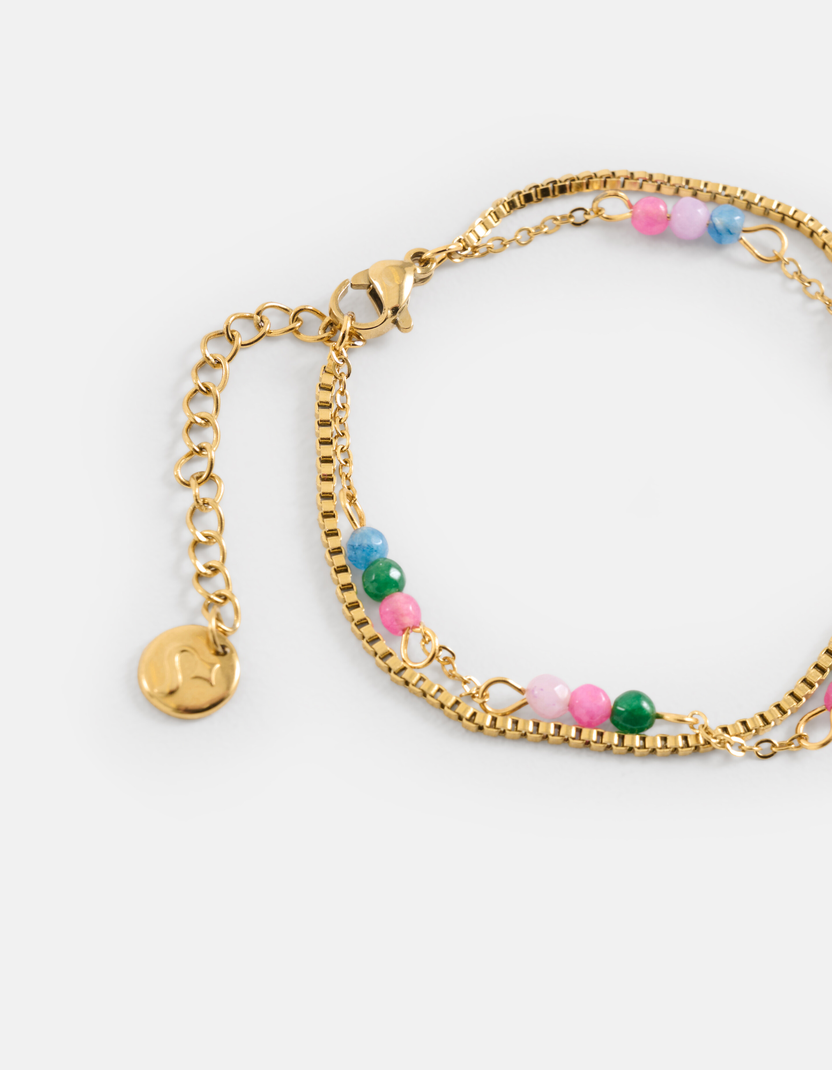 Doppelketten-Armband Gold SHOEBY ACCESSOIRES