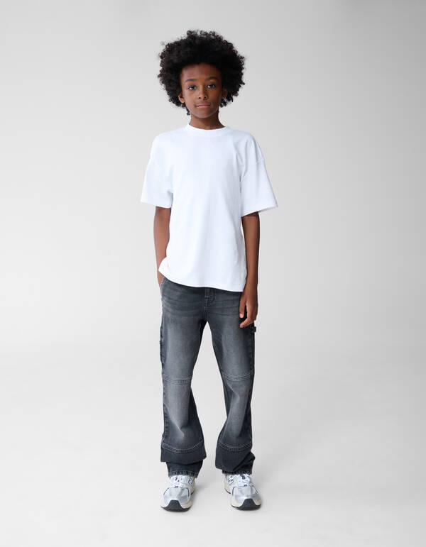 Straight Fit Jeans Dunkelgrau SHOEBY BOYS