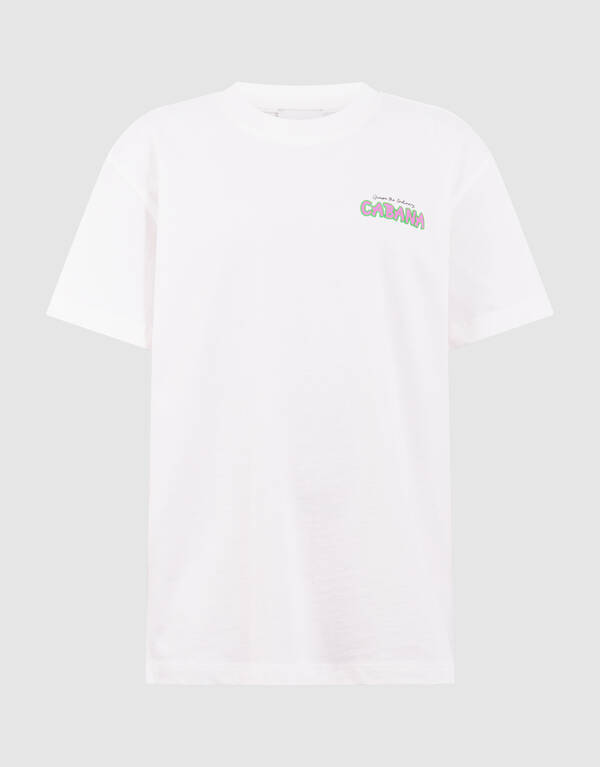 Cabana Artwork T-Shirt Wei&szlig; SHOEBY GIRLS