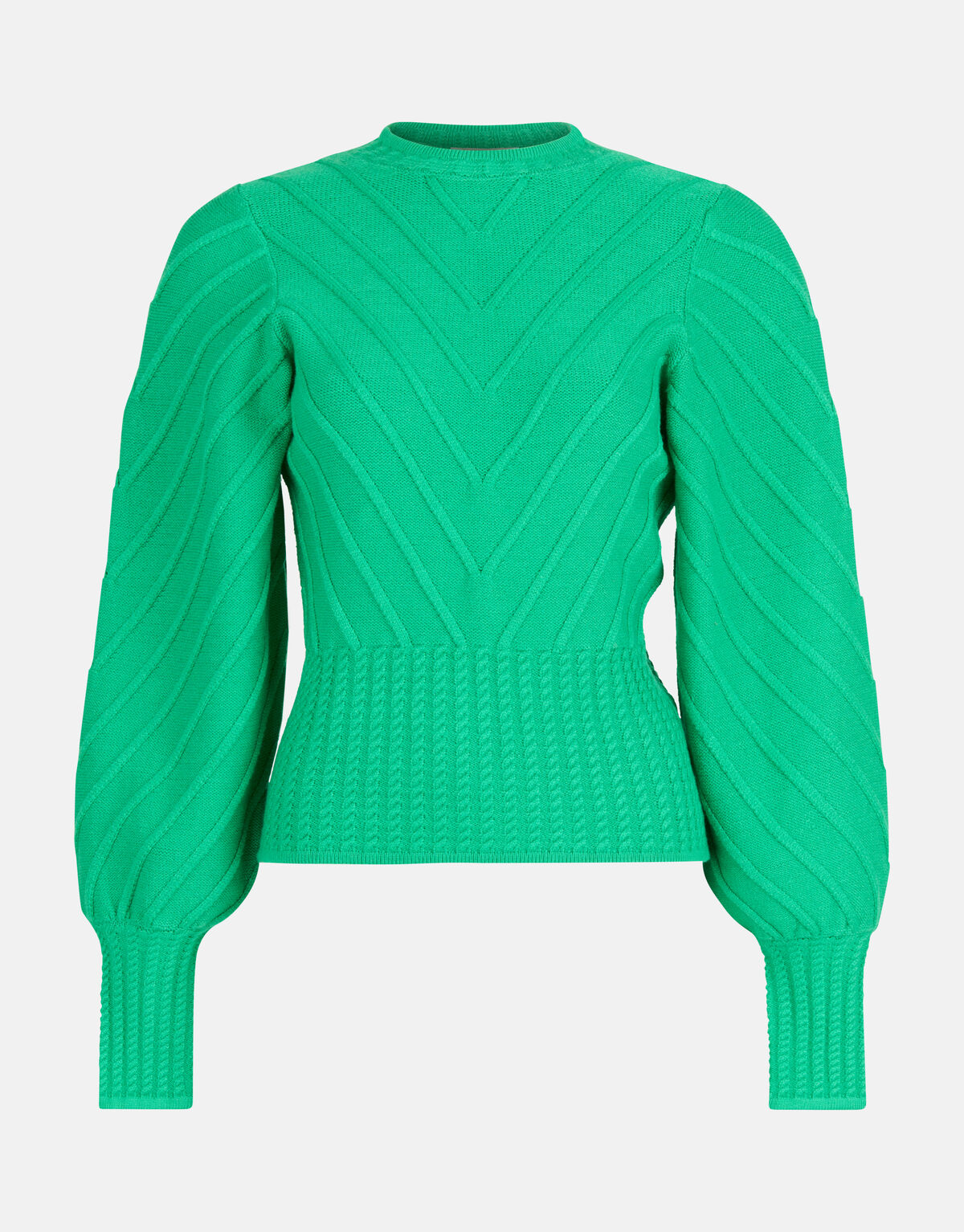 Diagonaler Pullover Grün SHOEBY WOMEN