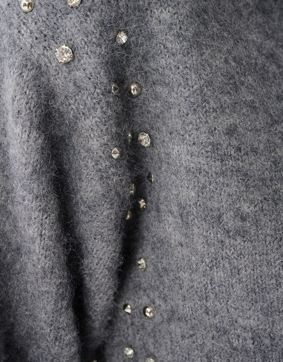 Strass Pullover Grau SHOEBY WOMEN