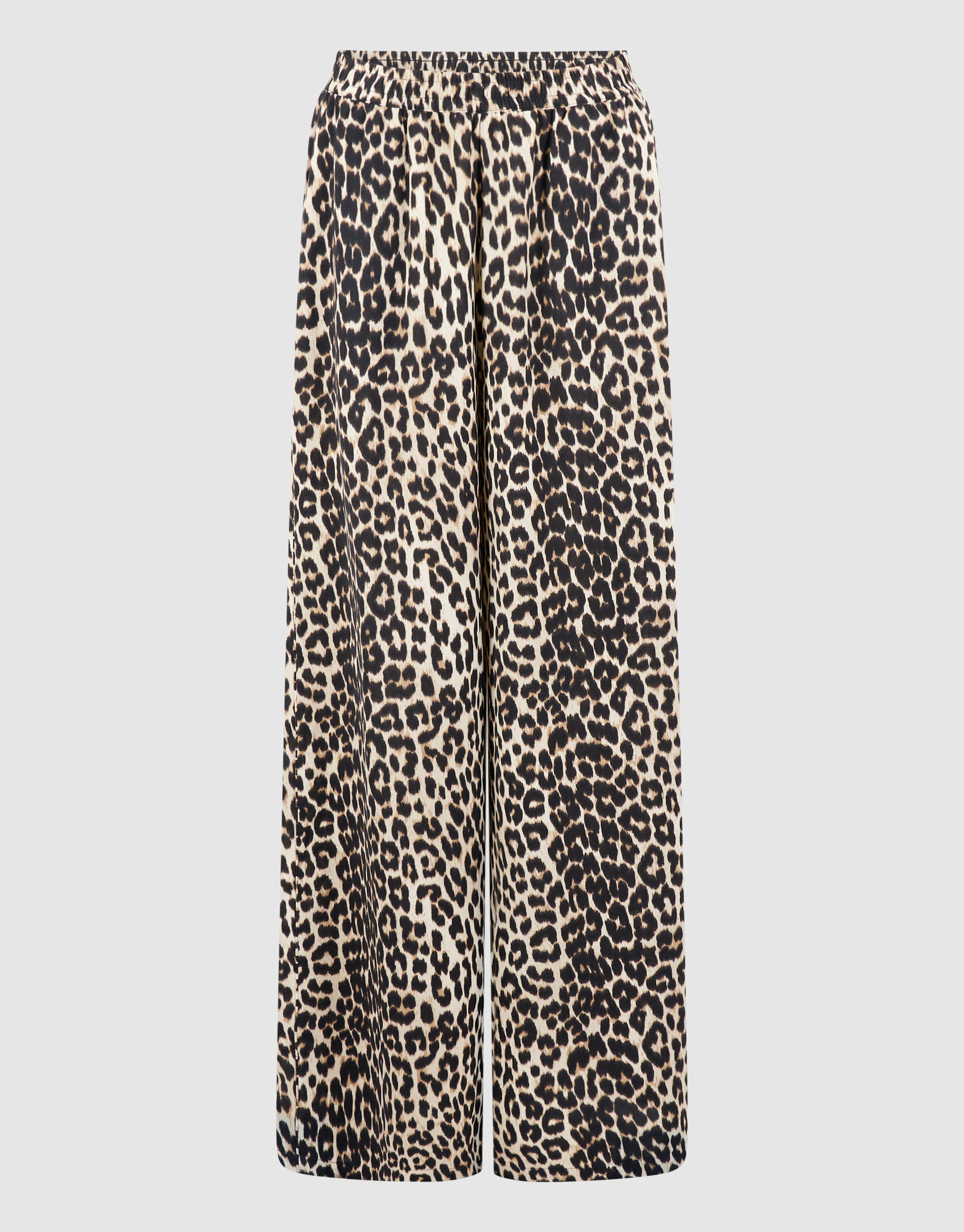 Leopard Twist Weitbein-Hose Braun SHOEBY WOMEN
