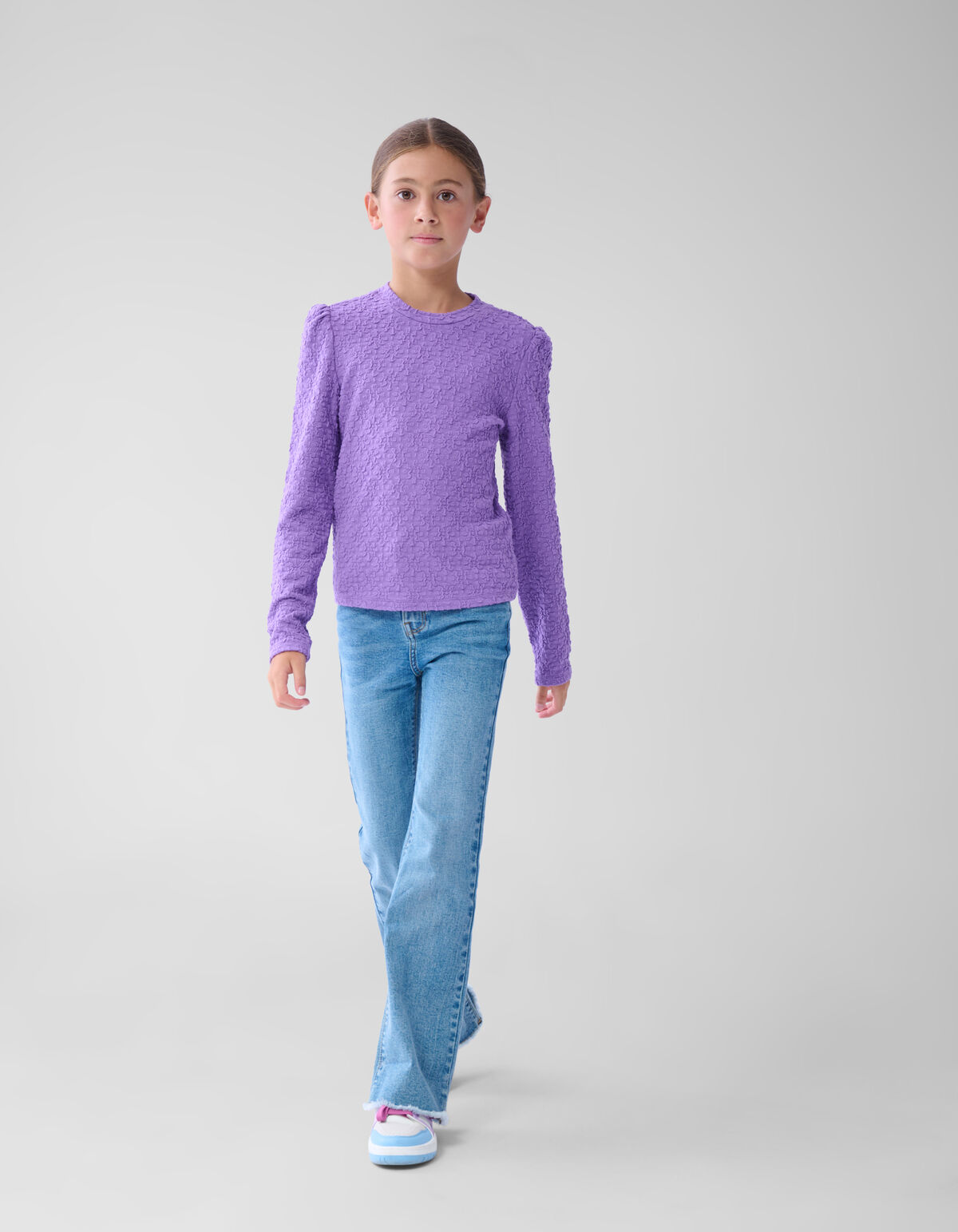 Strukturiertes Top Lila SHOEBY GIRLS