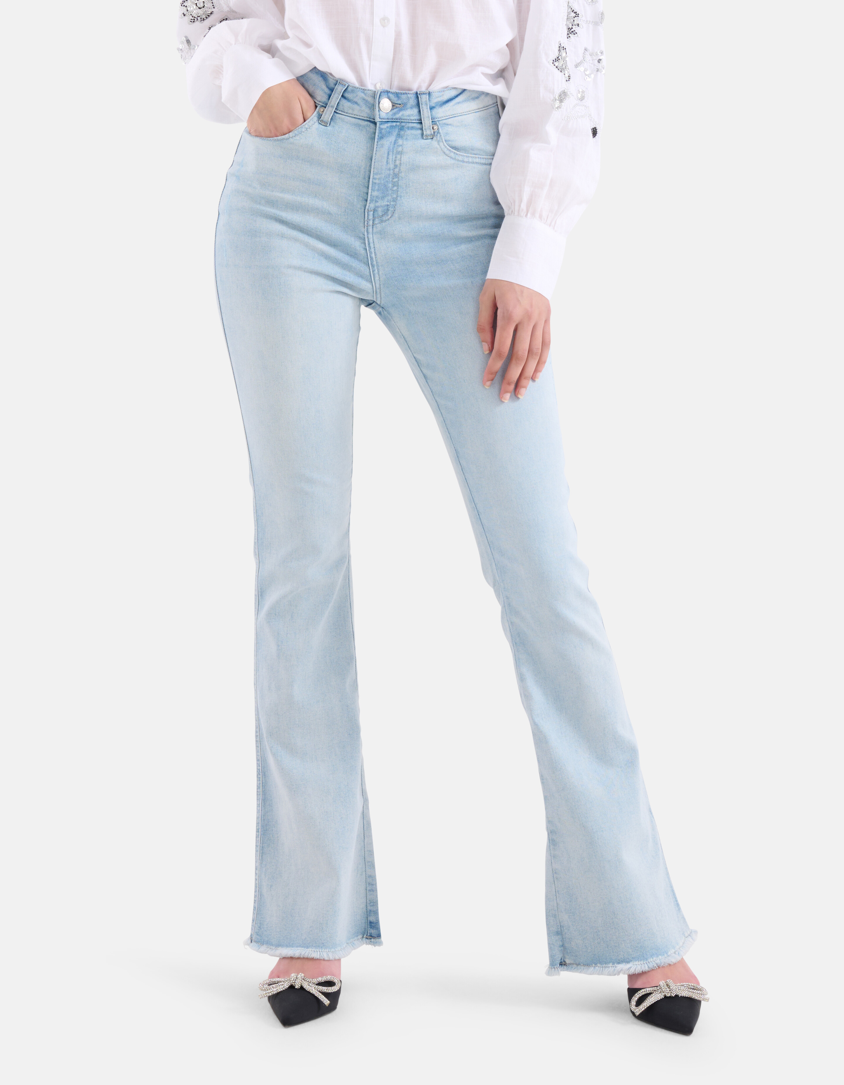 Ausgestellte Denim-Jeans L33 gebleicht SHOEBY WOMEN