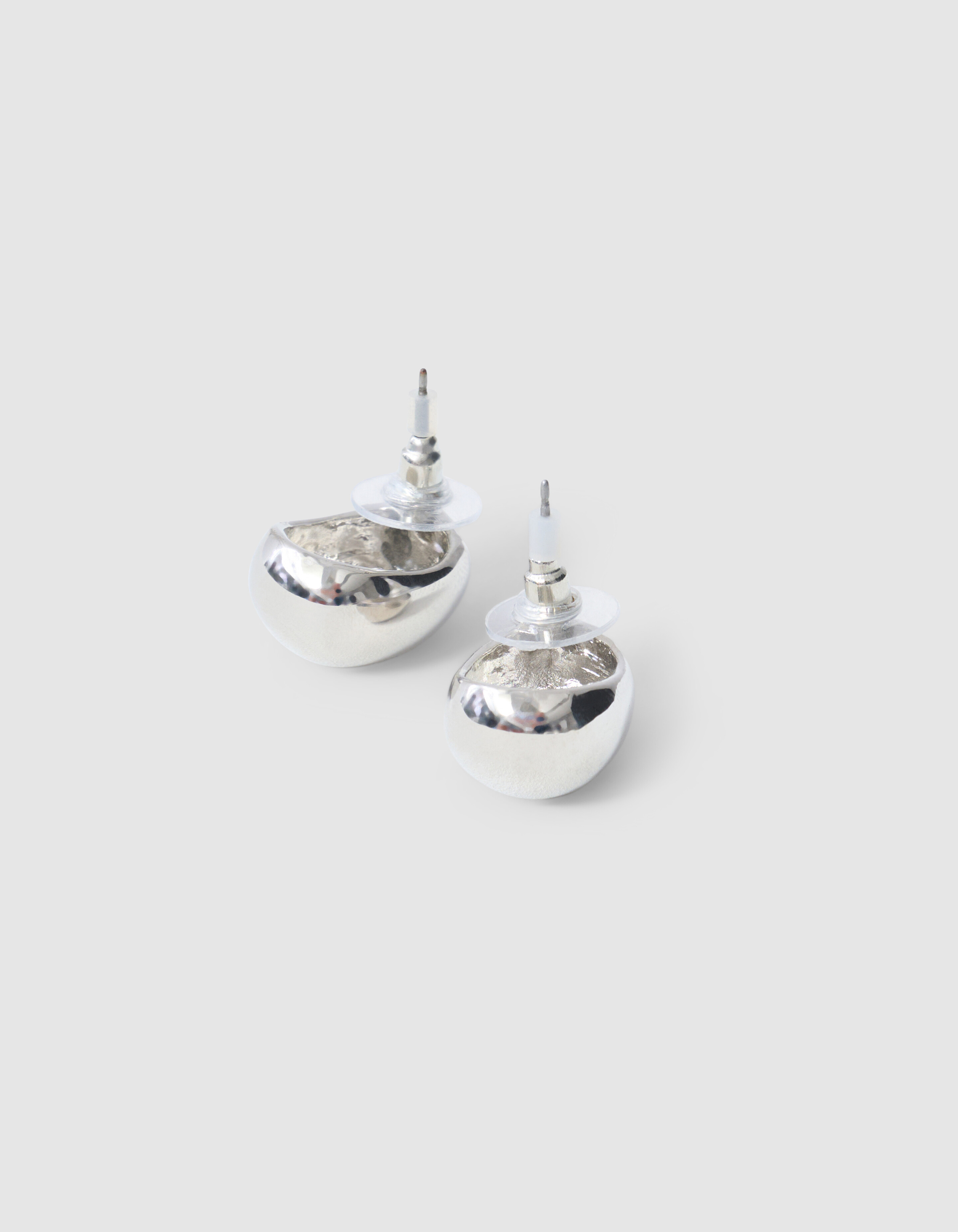 Kleine Glühbirnen Ohrringe Silber SHOEBY ACCESSOIRES
