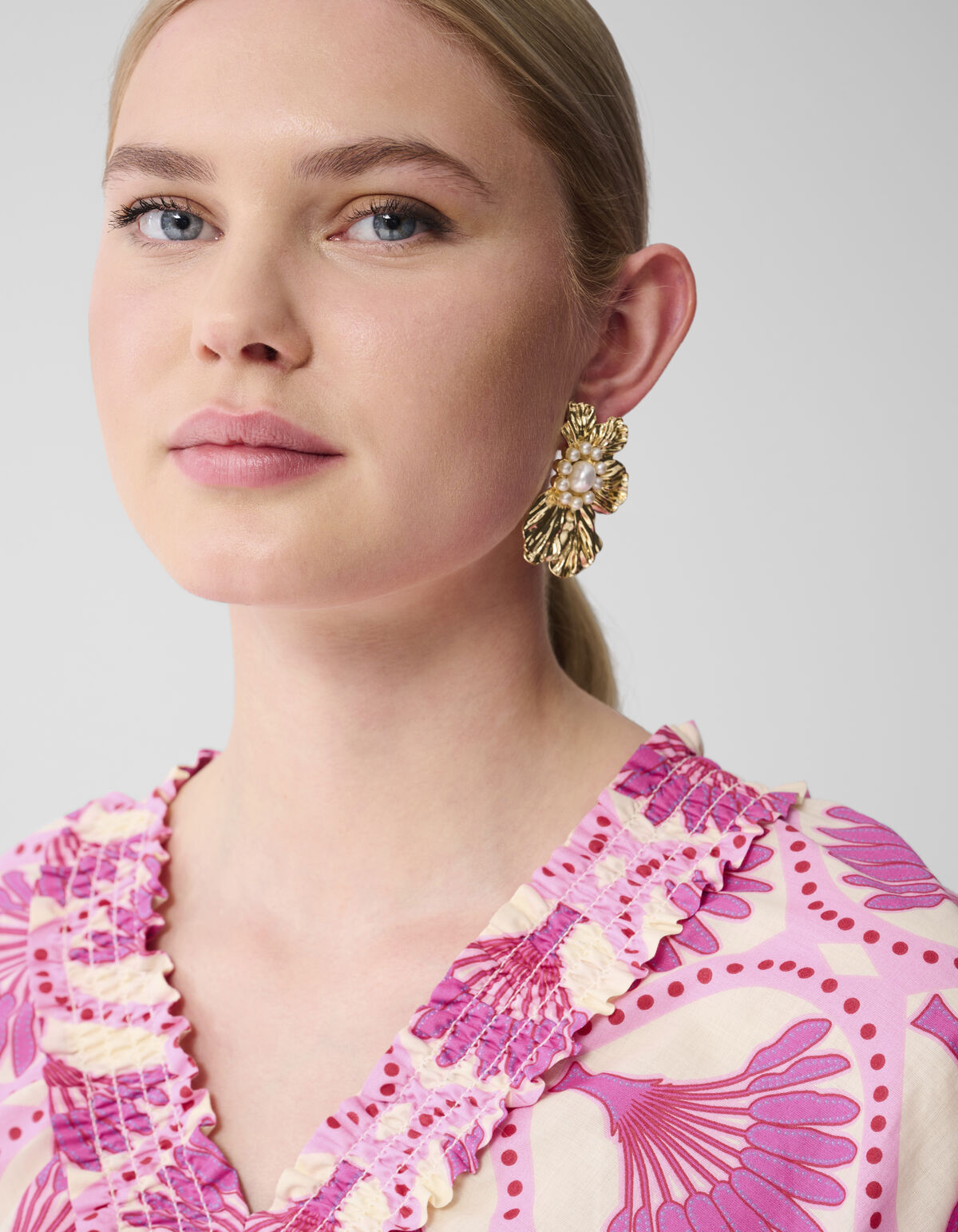 Bedruckte Mini Jurk Roze SHOEBY WOMEN