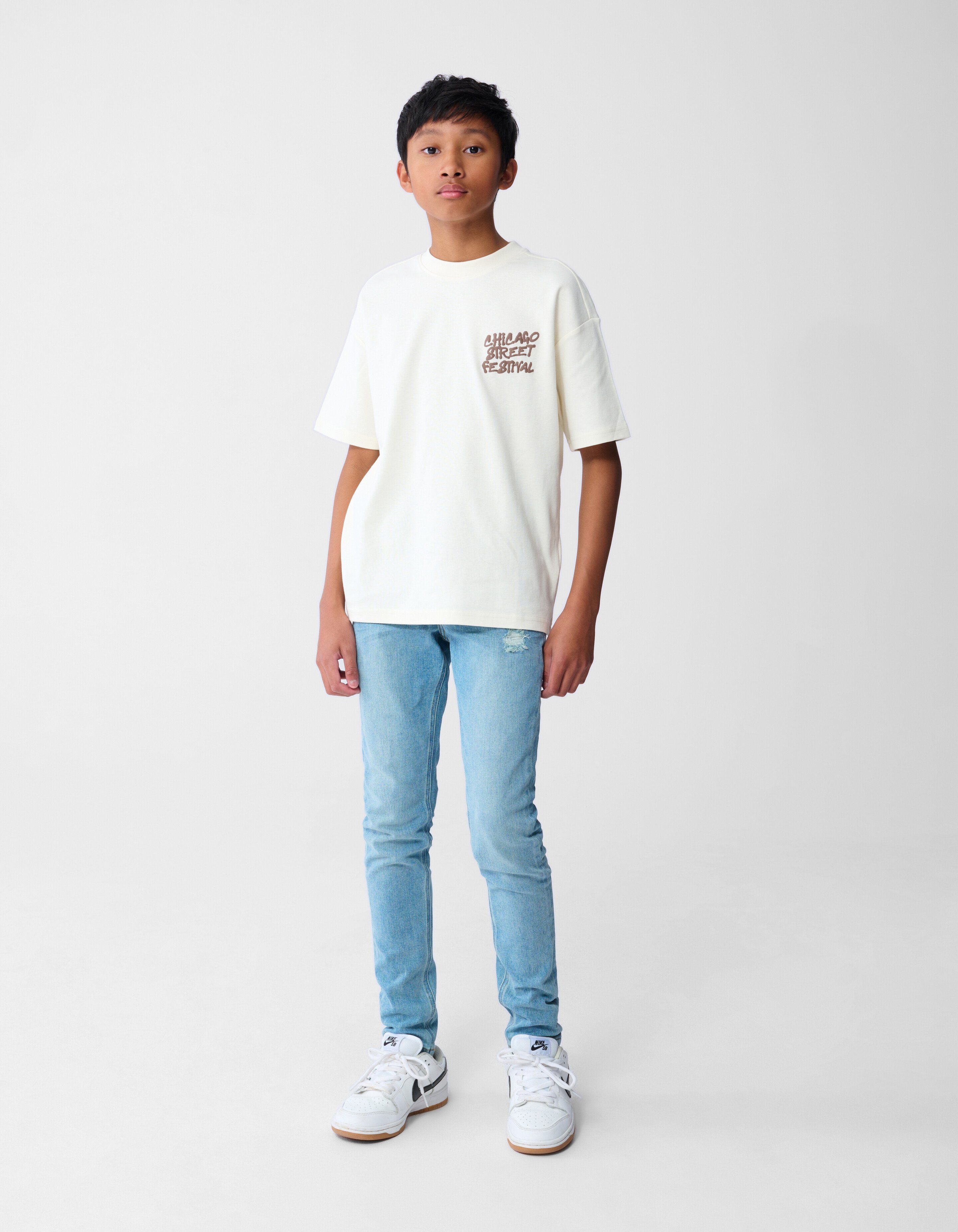 Festival-Kunstwerk-T-Shirt, cremefarben SHOEBY BOYS