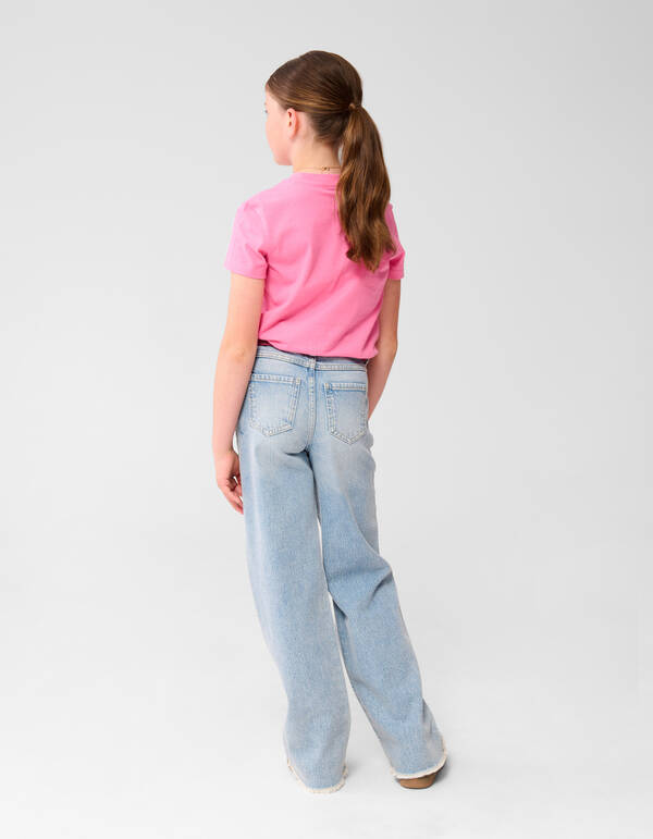 Wide Leg Fit Jeans Blau SHOEBY GIRLS