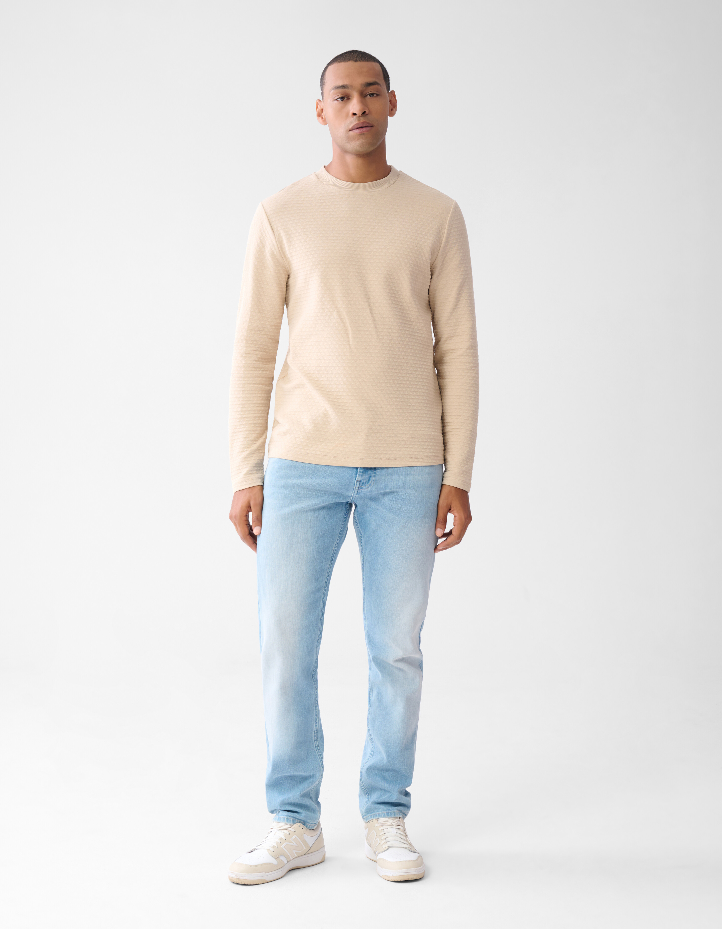 Struktur T-Shirt Sand SHOEBY MEN