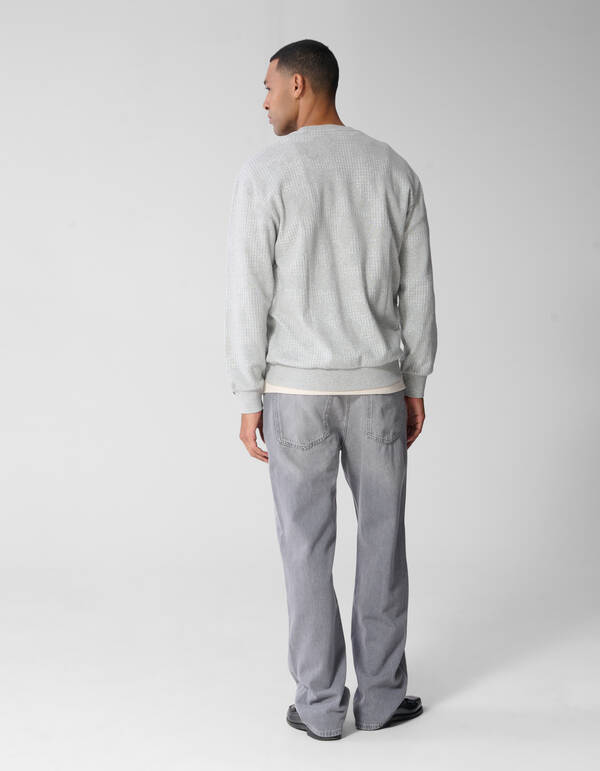 Camo Structure Pullover Hellgrau SHOEBY MEN