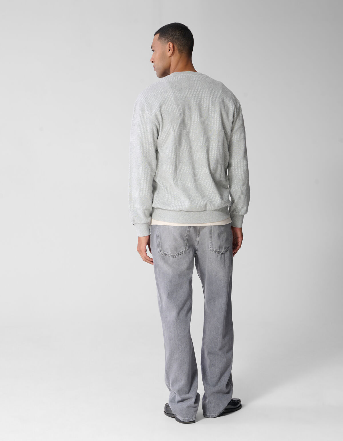 Camo Structure Pullover Hellgrau SHOEBY MEN
