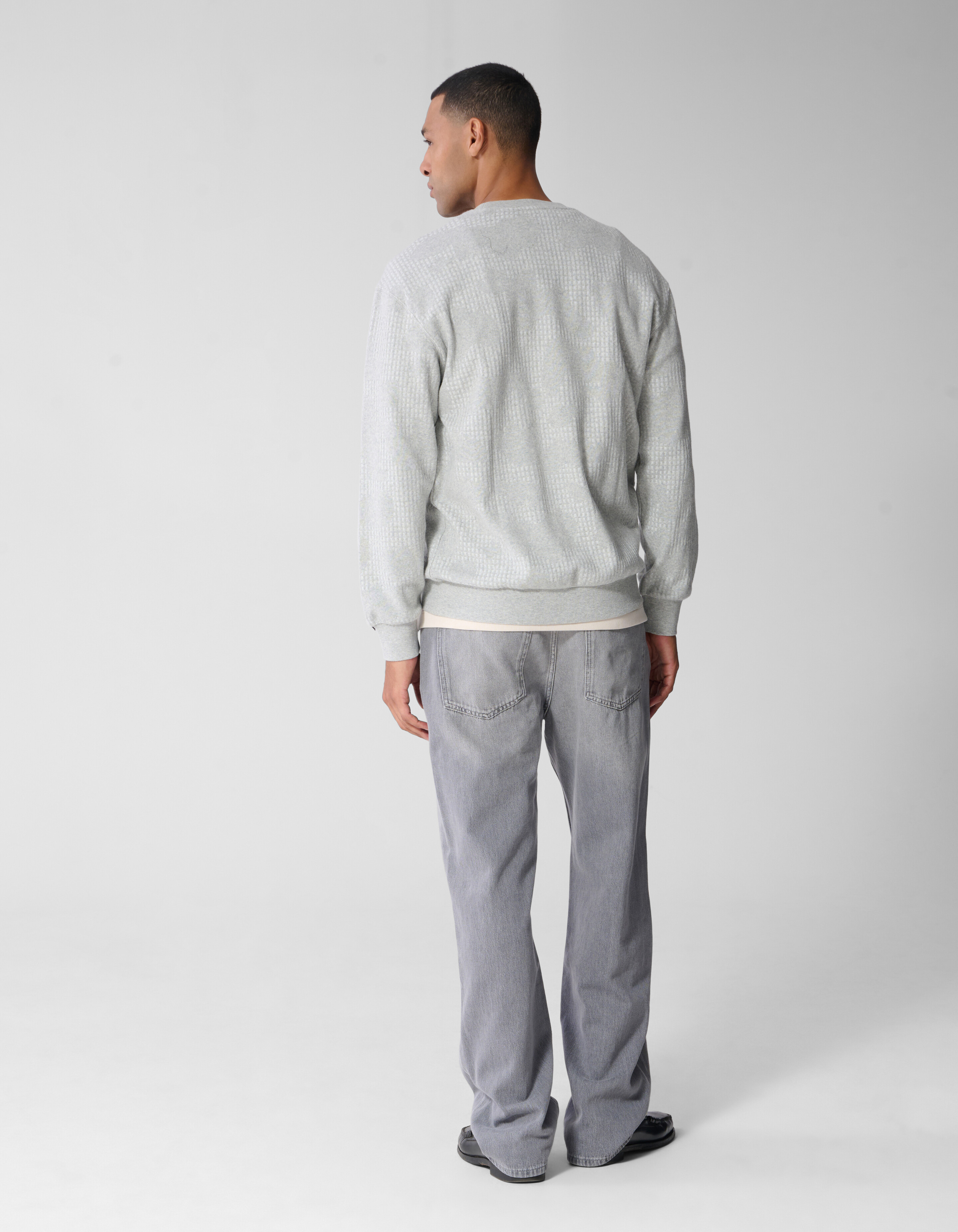 Camo Structure Pullover Hellgrau SHOEBY MEN