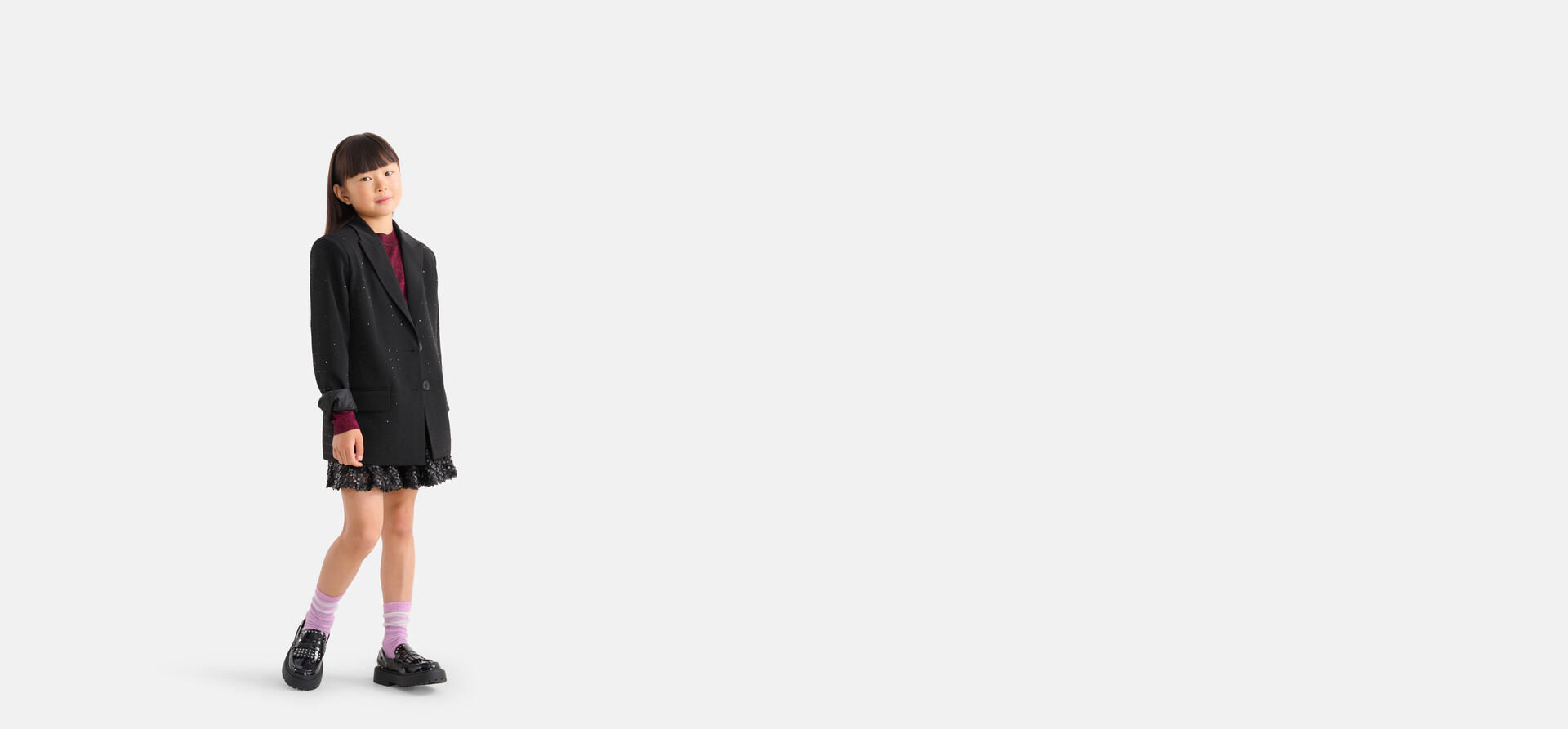 Strassbesetzter Blazer Schwarz von Nicolette SHOEBY GIRLS