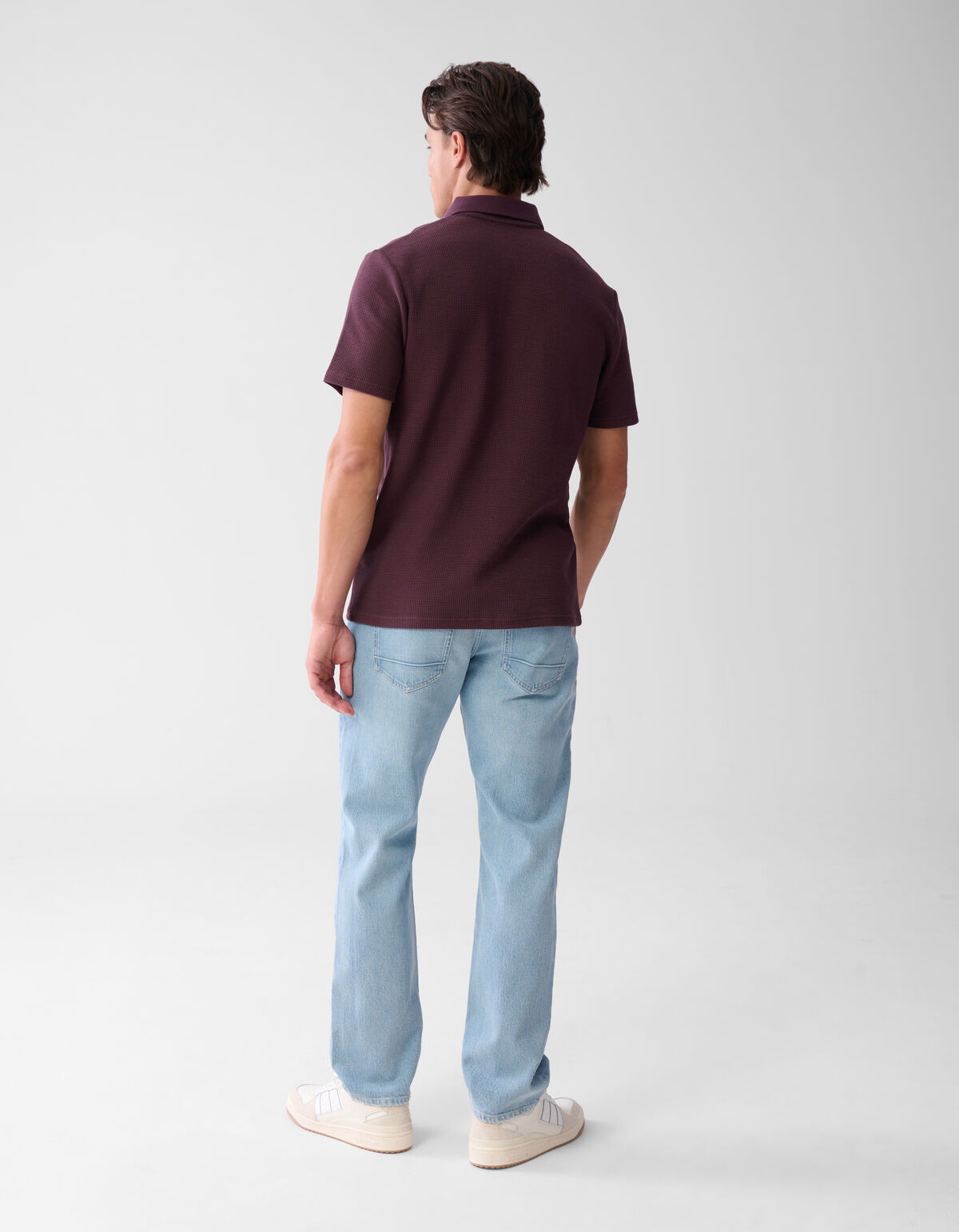 Structure Polo Dark Red SHOEBY MEN