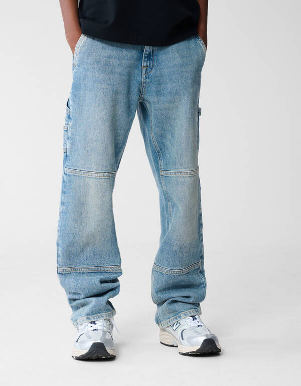 Carpenter Gerade Passform Jeans Blau SHOEBY BOYS