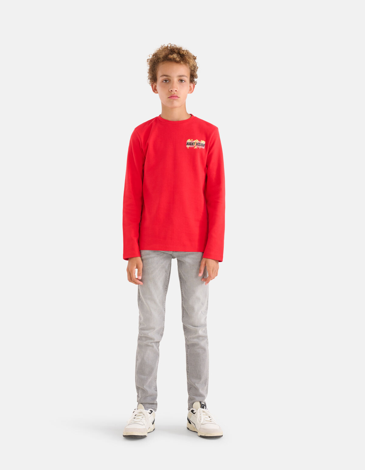Artwork Langarmshirt Rot SHOEBY BOYS
