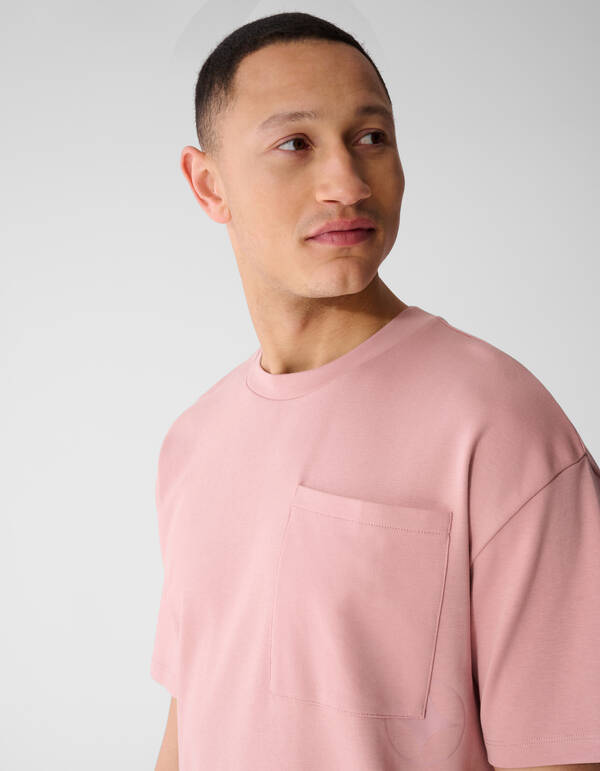Logo-Taschen-T-Shirt Rosa SHOEBY MEN