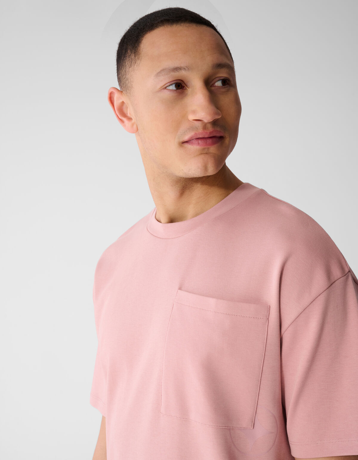 Logo-Taschen-T-Shirt Rosa SHOEBY MEN