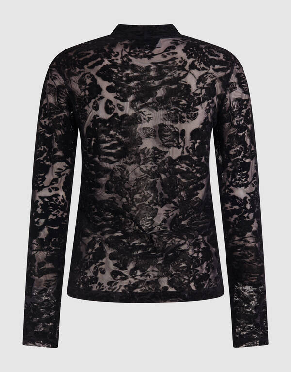 Rosen Mesh Top Schwarz SHOEBY WOMEN