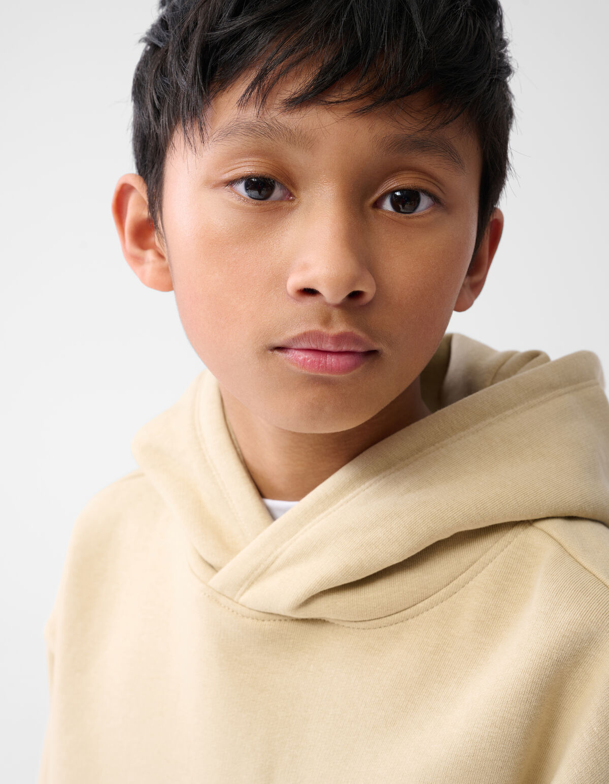 Basic Text Hoodie Sand SHOEBY BOYS