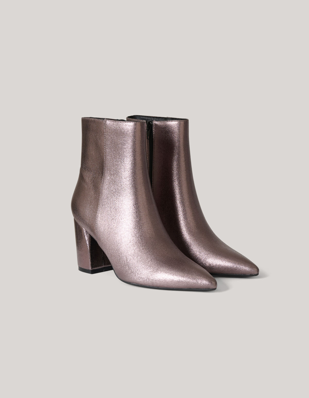 Metallic-Stiefeletten Silber SHOEBY SHOES