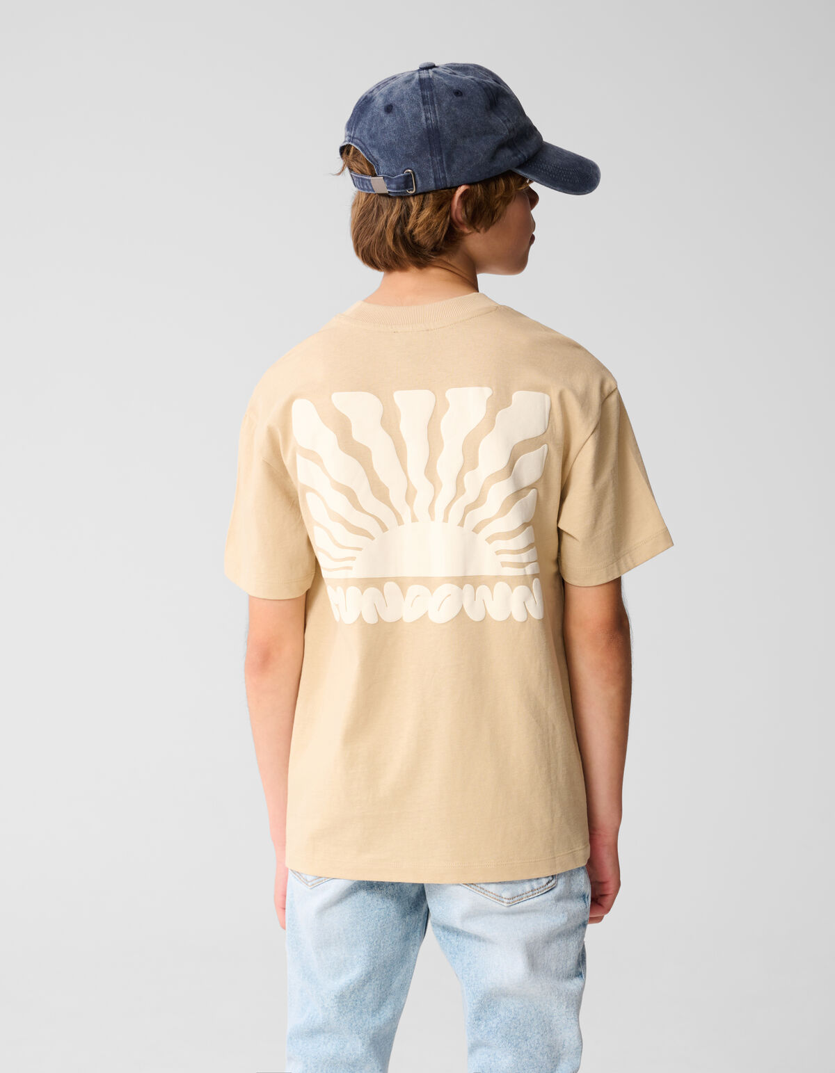Sonne Kunstwerk T-shirt Beige SHOEBY BOYS