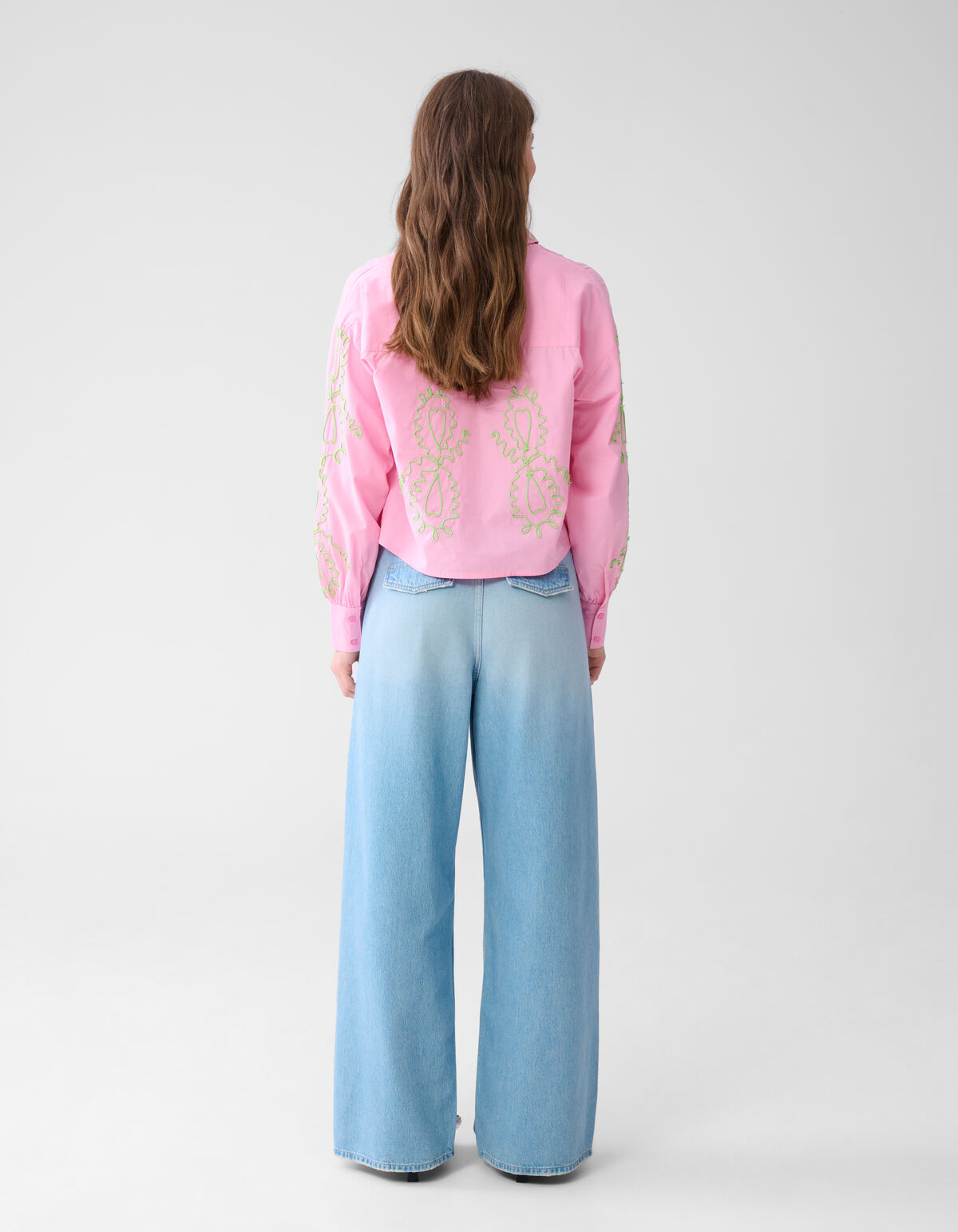 Jeans mit weitem Bein gebleicht SHOEBY WOMEN