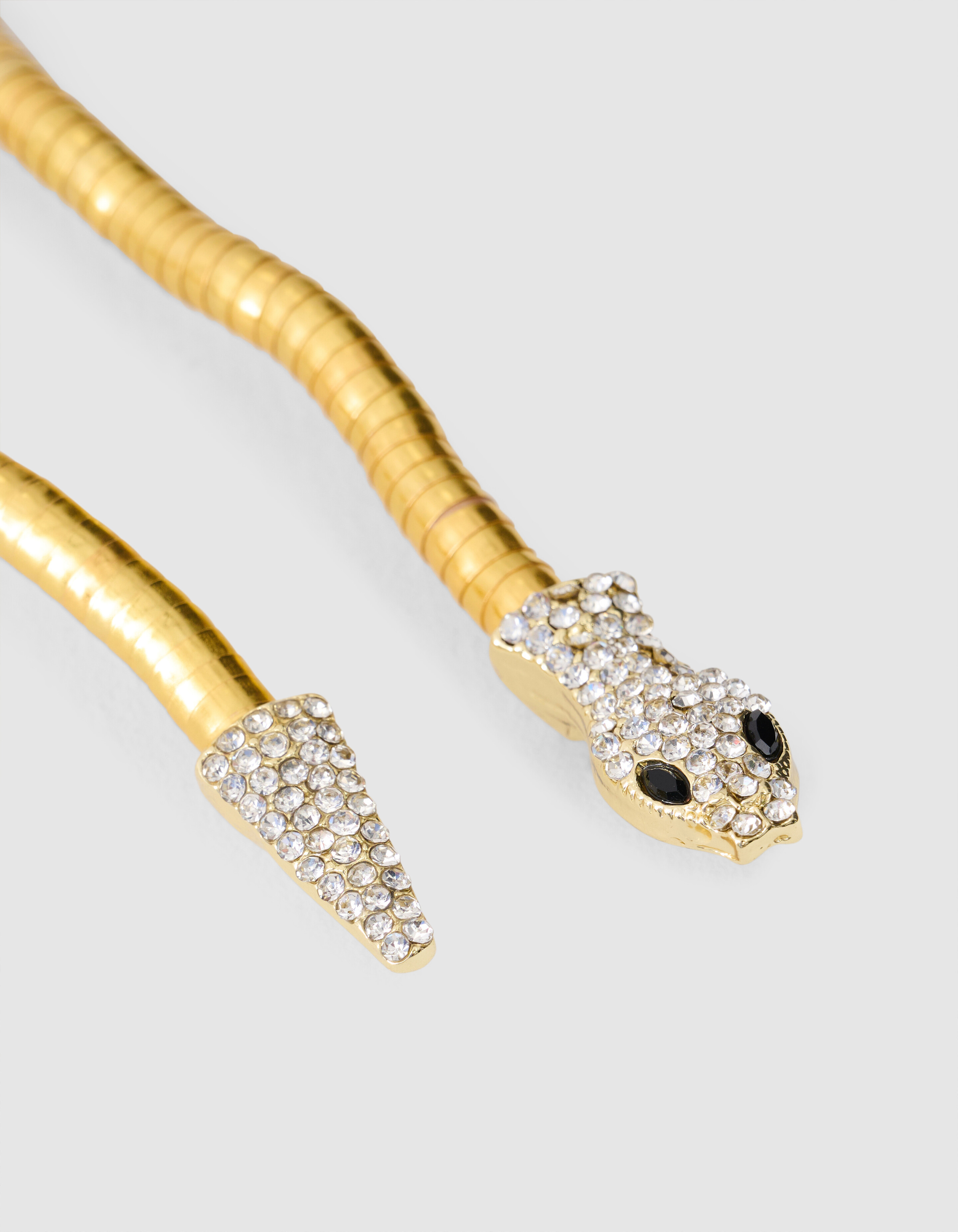 Strass Schlangenhalskette Gold SHOEBY ACCESSOIRES