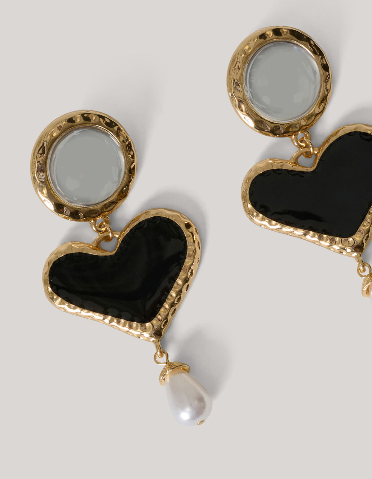 Herz-Perlen-Ohrringe SHOEBY ACCESSOIRES