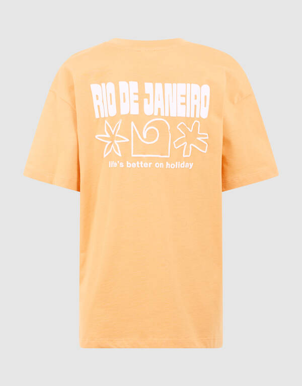 Holiday Artwork T-Shirt Hellorange SHOEBY BOYS