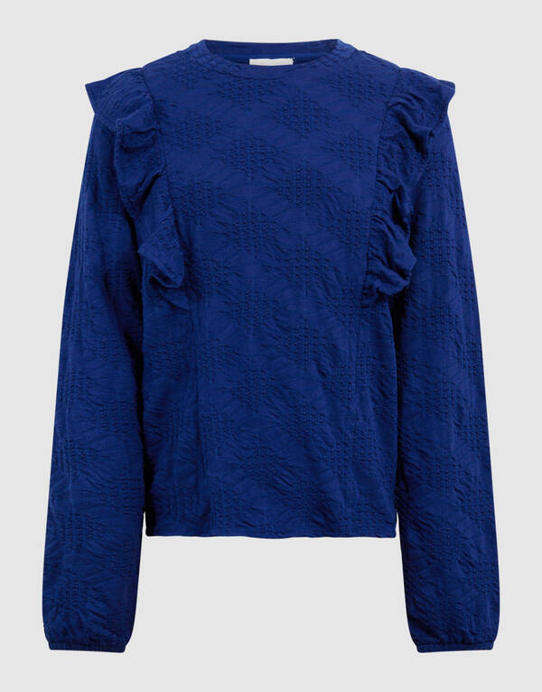 Rüschentop Dunkelblau SHOEBY GIRLS