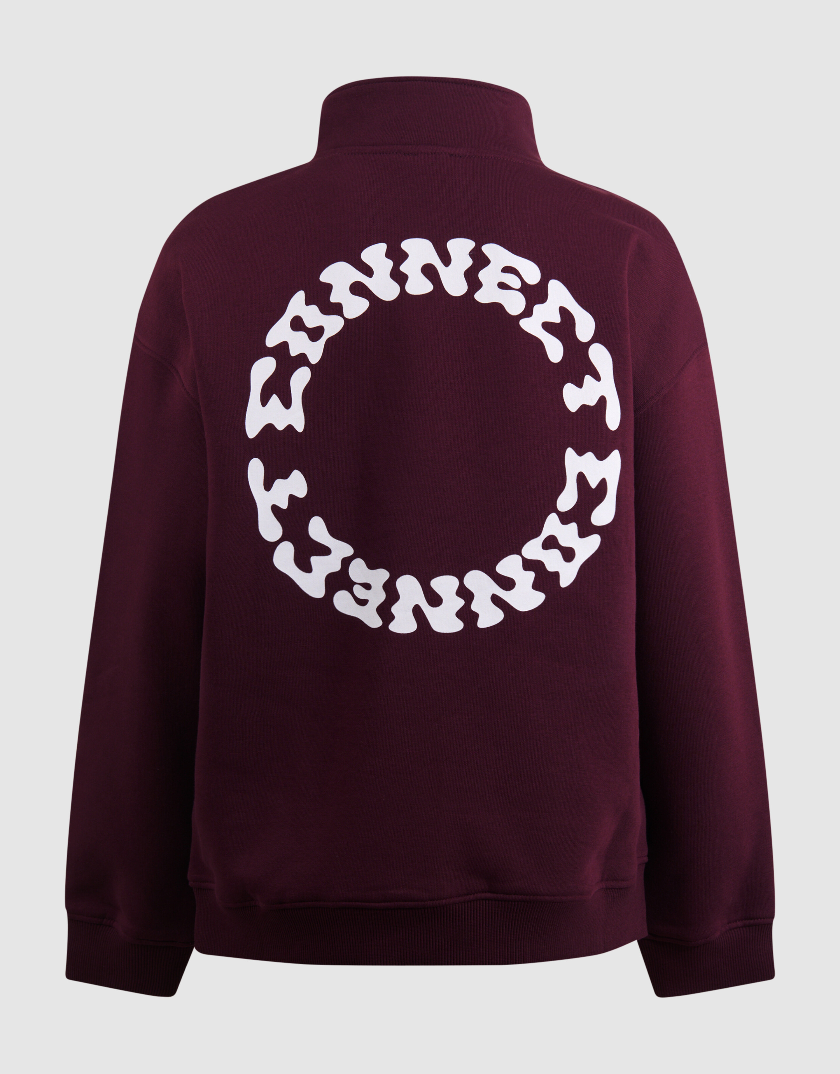 Halb-Reißverschluss-Pullover Dunkelrot SHOEBY BOYS