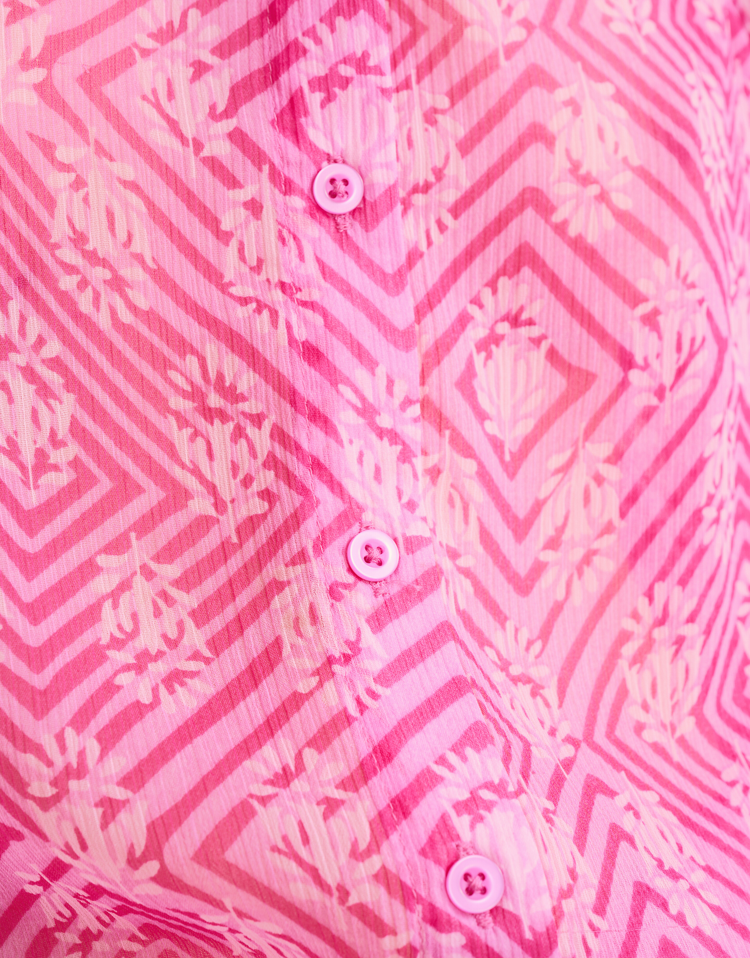 Printed Chiffon Blouse Roze SHOEBY WOMEN