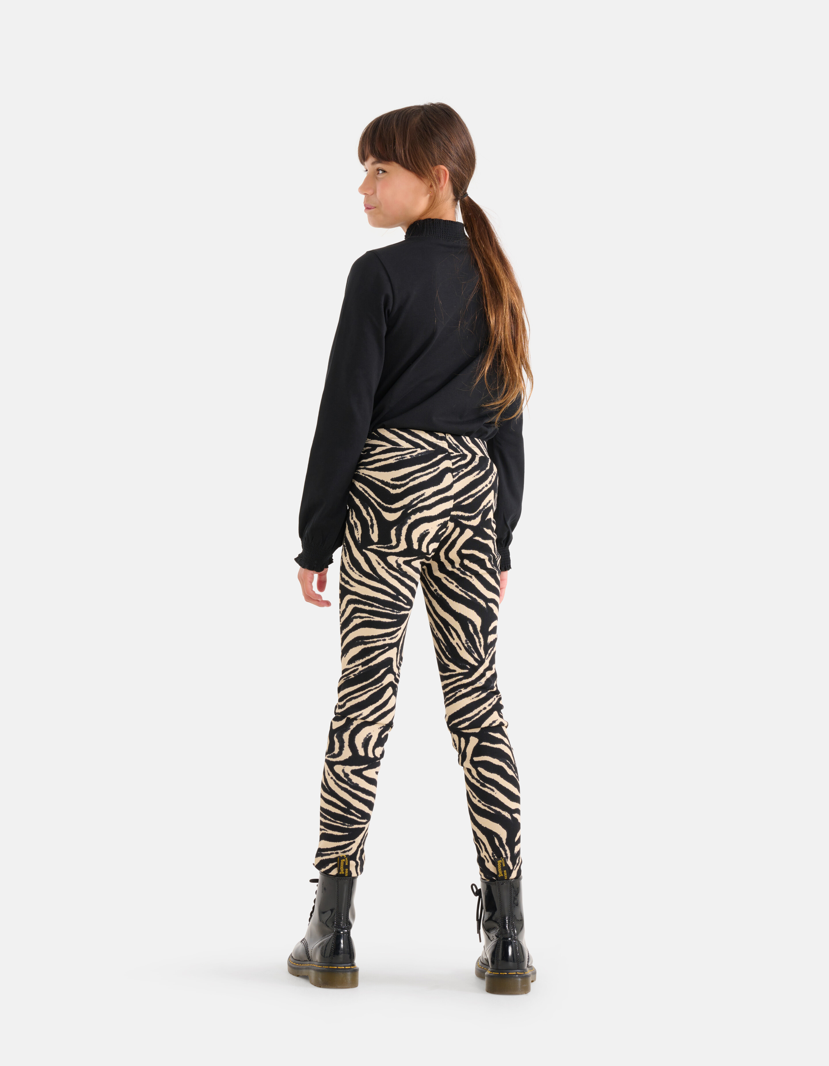 Zebra Print Legging Schwarz SHOEBY GIRLS