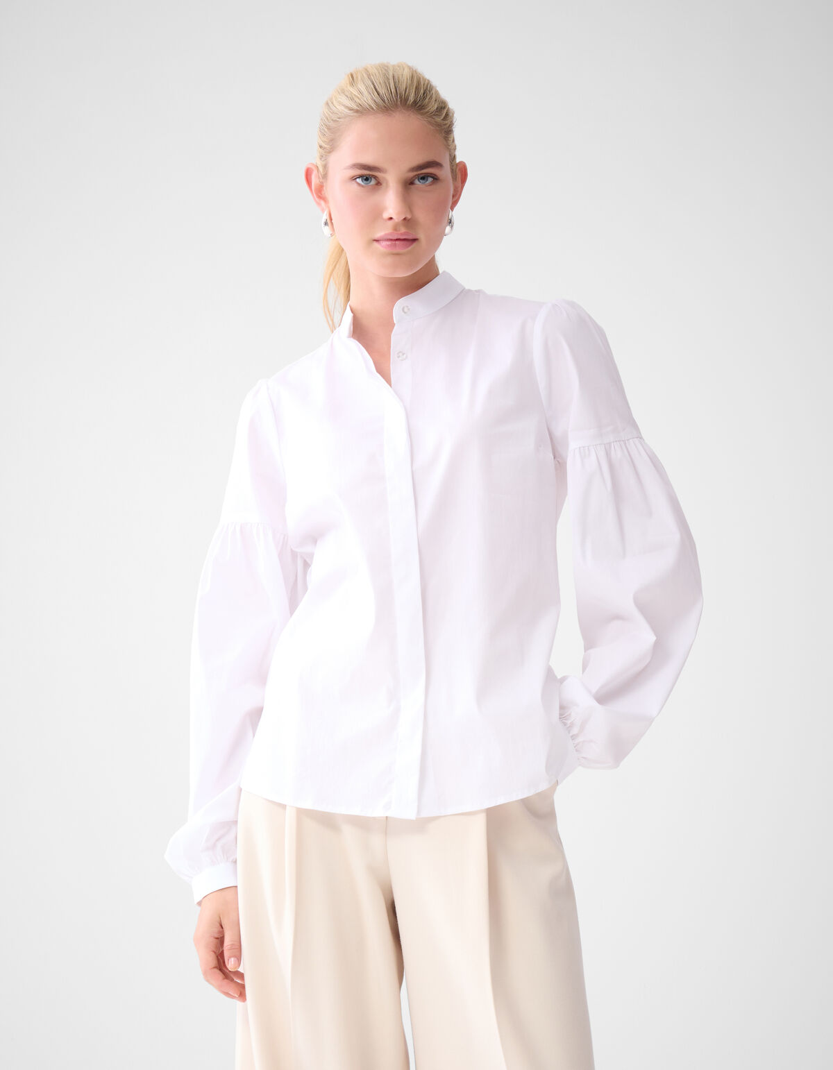 Popeline-Bluse Weiß von Lonneke SHOEBY WOMEN