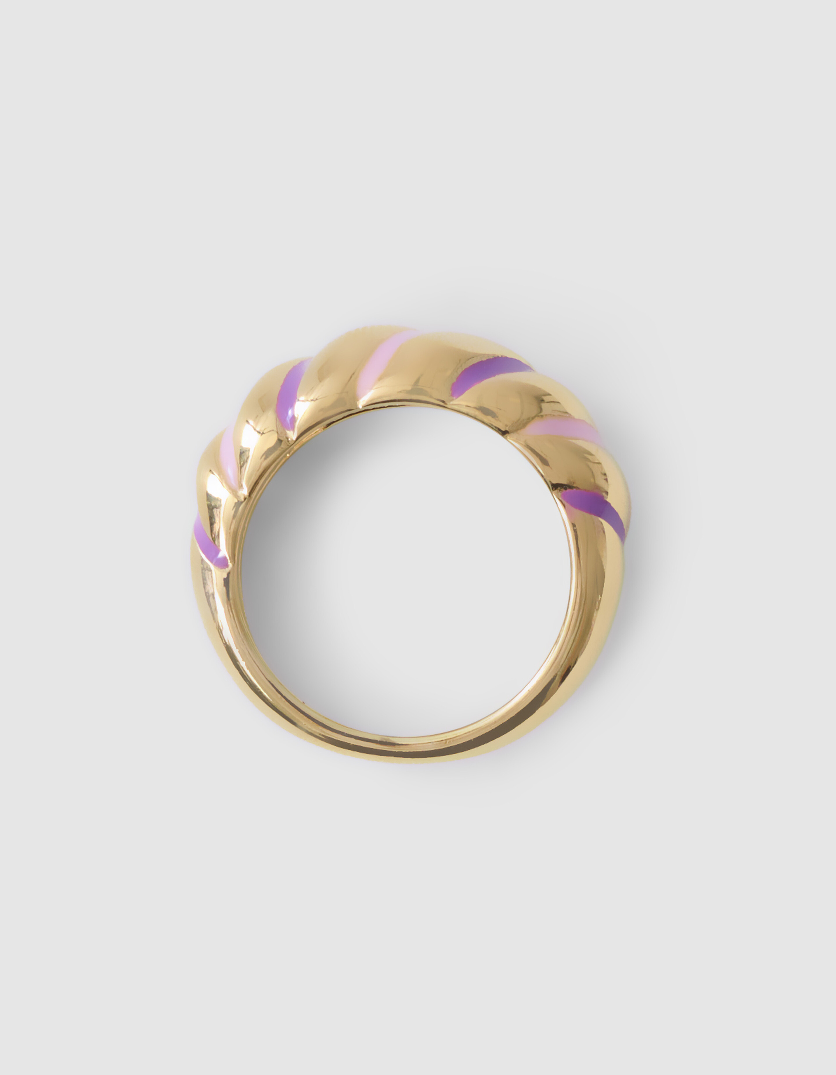 Gestreifter Ring Gold SHOEBY ACCESSOIRES