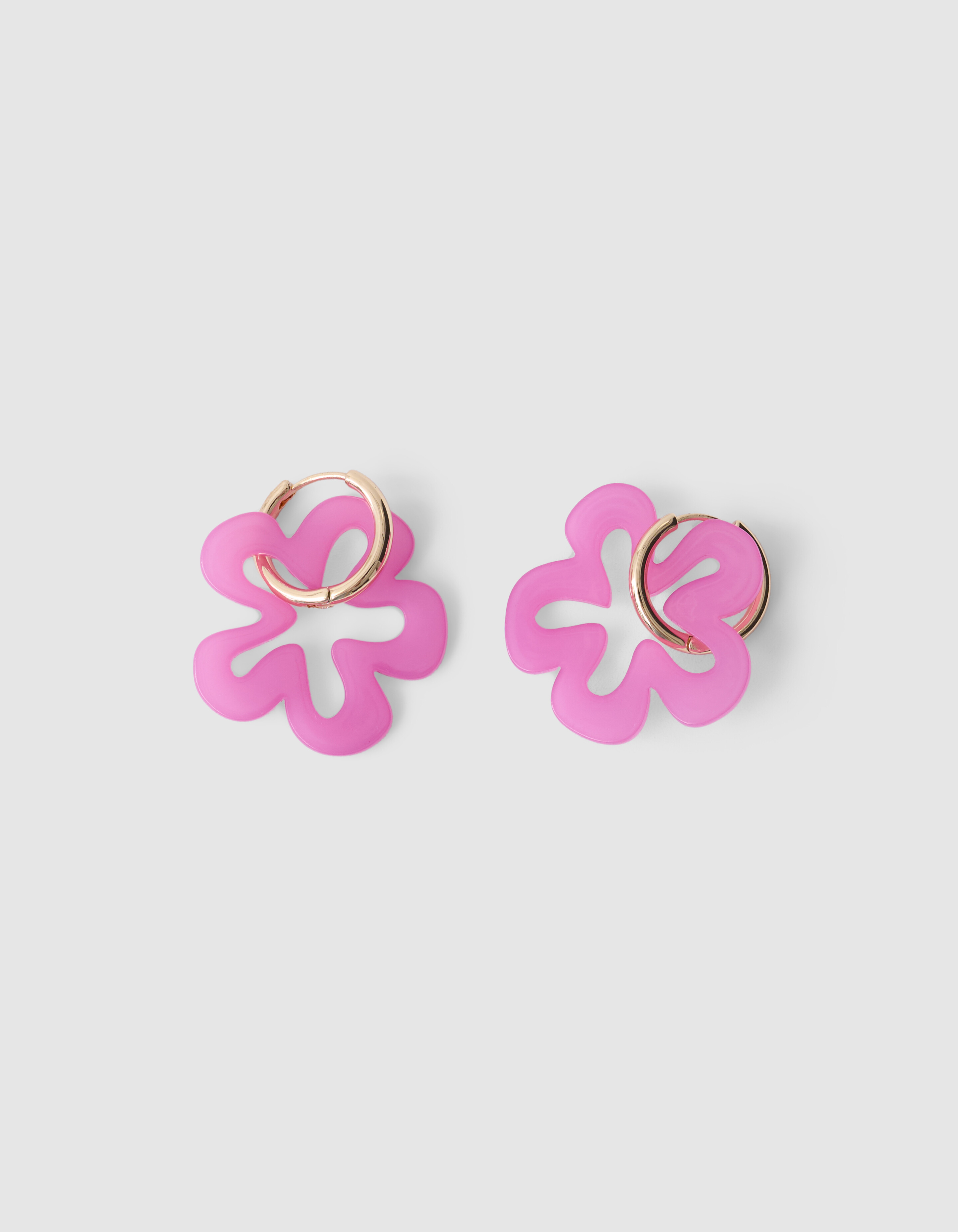 Blumenring Ohrringe Rosa SHOEBY ACCESSOIRES