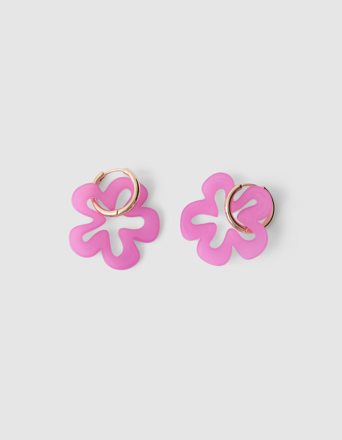 Blumenring Ohrringe Rosa SHOEBY ACCESSOIRES